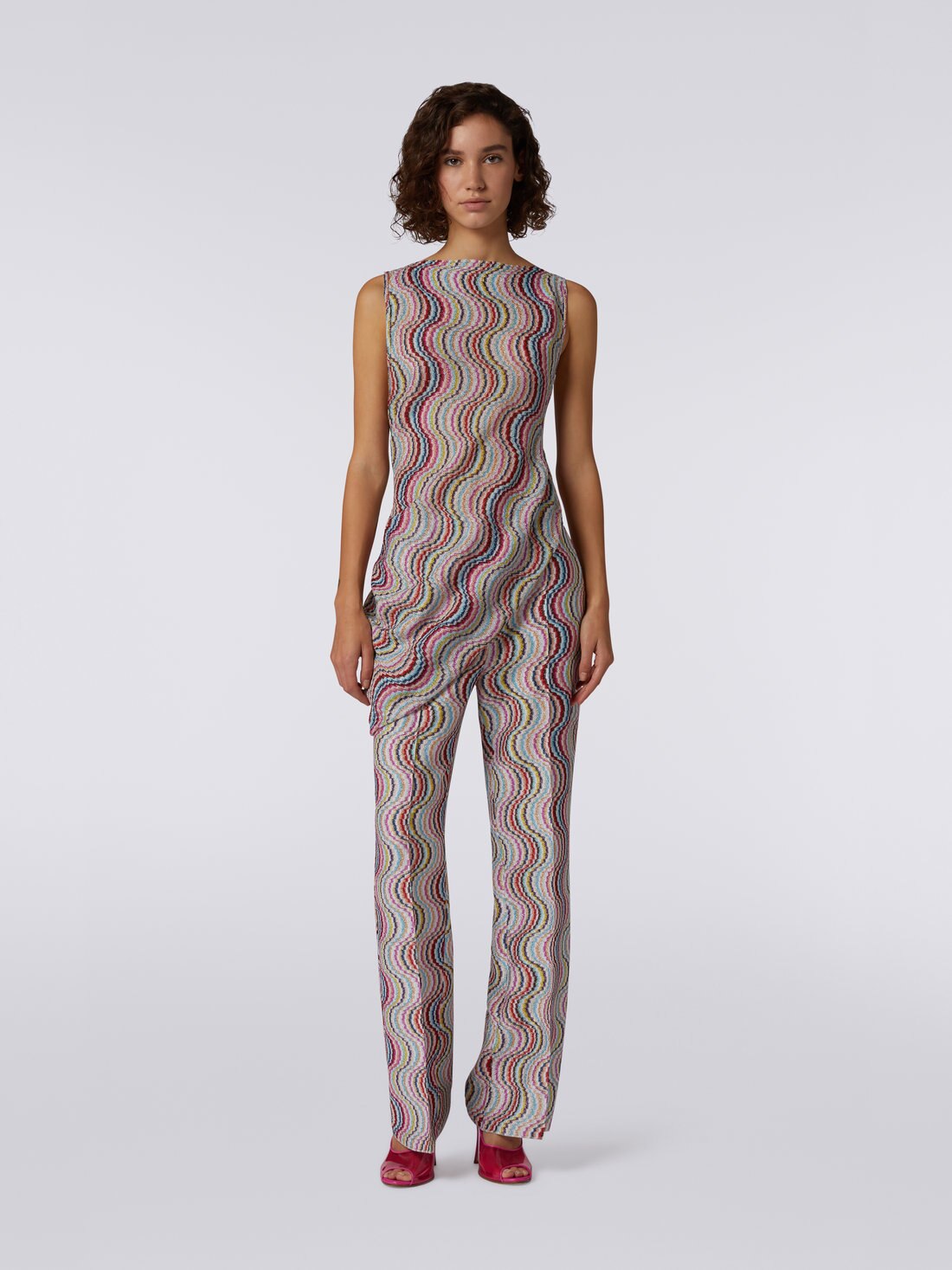 Asymmetrisches Top ohne Ärmel, Mehrfarbig  - 8051575792137 - 1