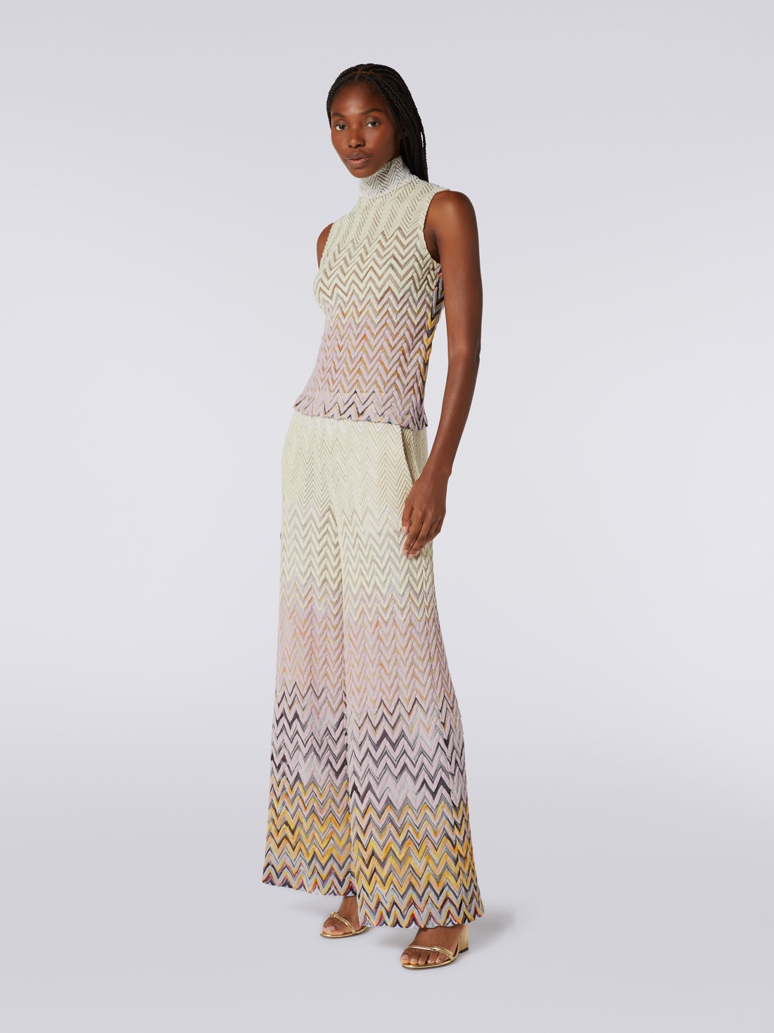 Flared skirt trousers sales