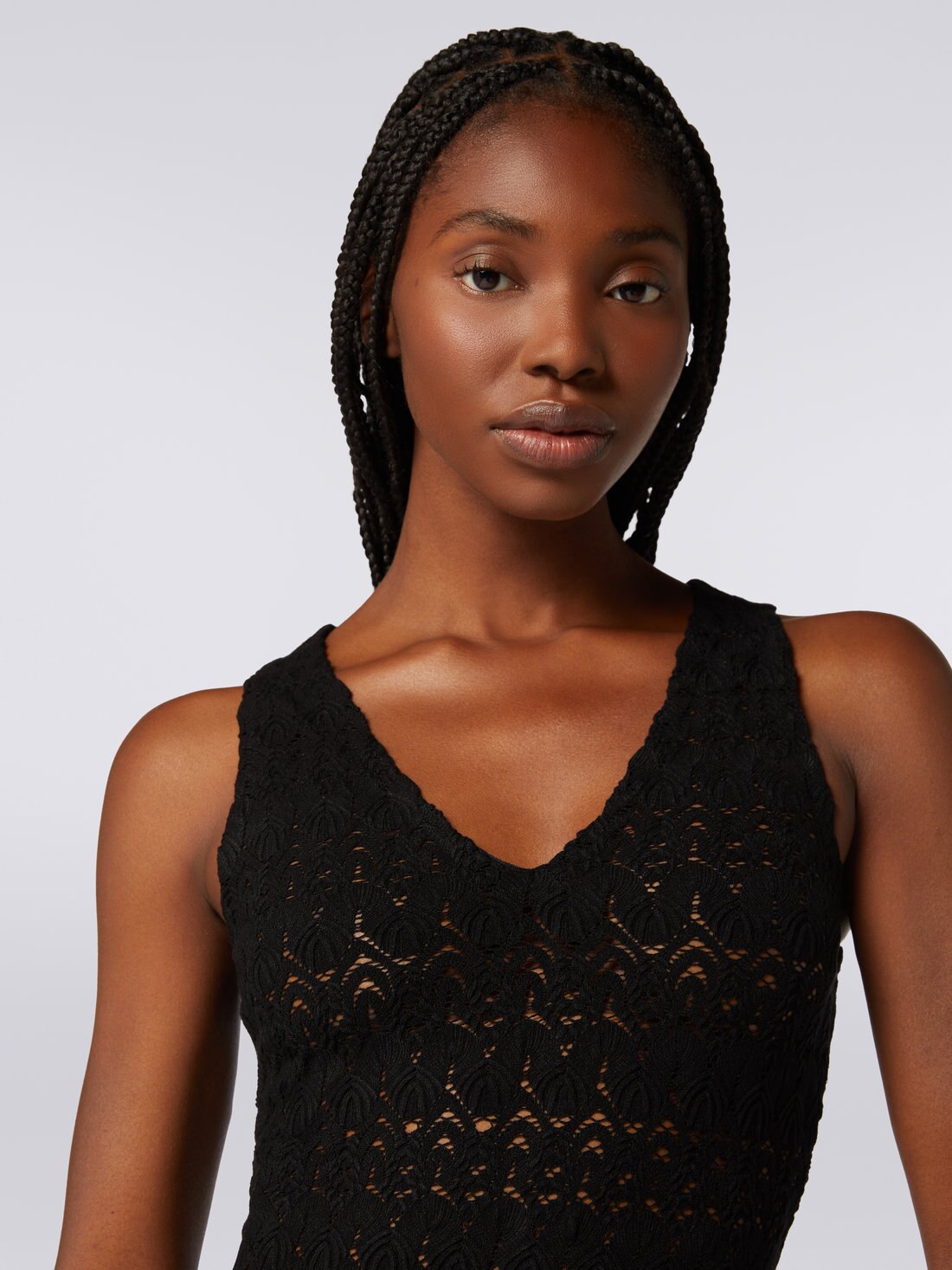 Black Lace V-Neck Bodysuit