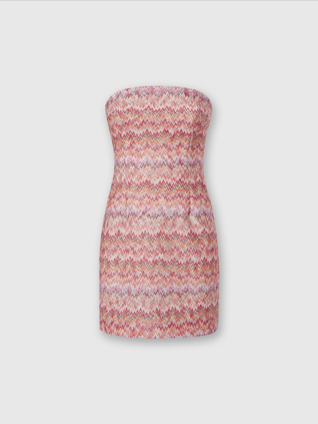 Mini-robe en viscose lamée à chevrons, Multicolore  - DS24SG1TBR00UYSM96T - 0