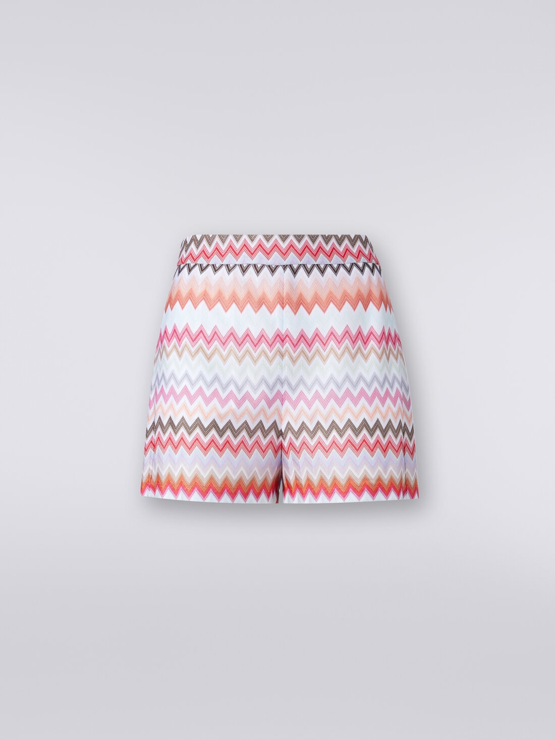 Shorts in zigzag fabric , Multicoloured  - DS24SI09BR00UMSM96Q - 0