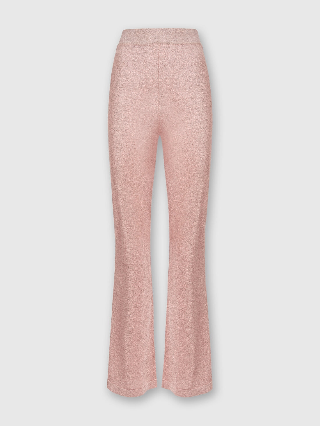 Trousers in viscose with lurex , Pink   - DS24SI0DBK033DL300D - 0