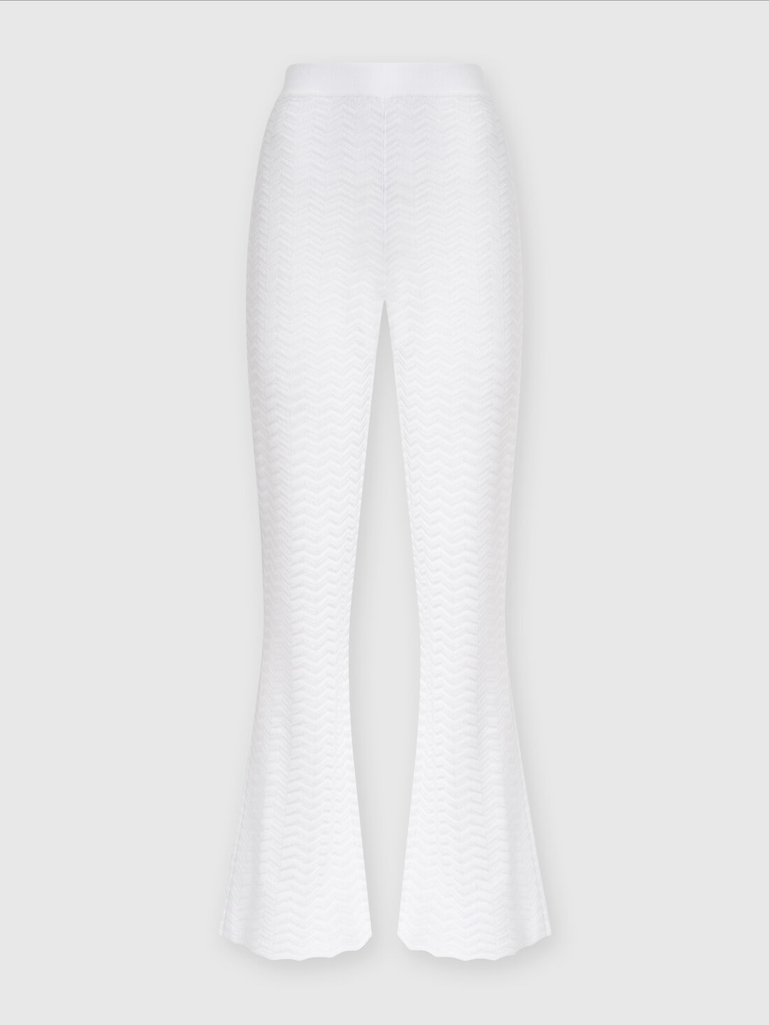 Pantalones de punto zigzag  , Blanco  - DS24SI0NBK033W14001 - 0