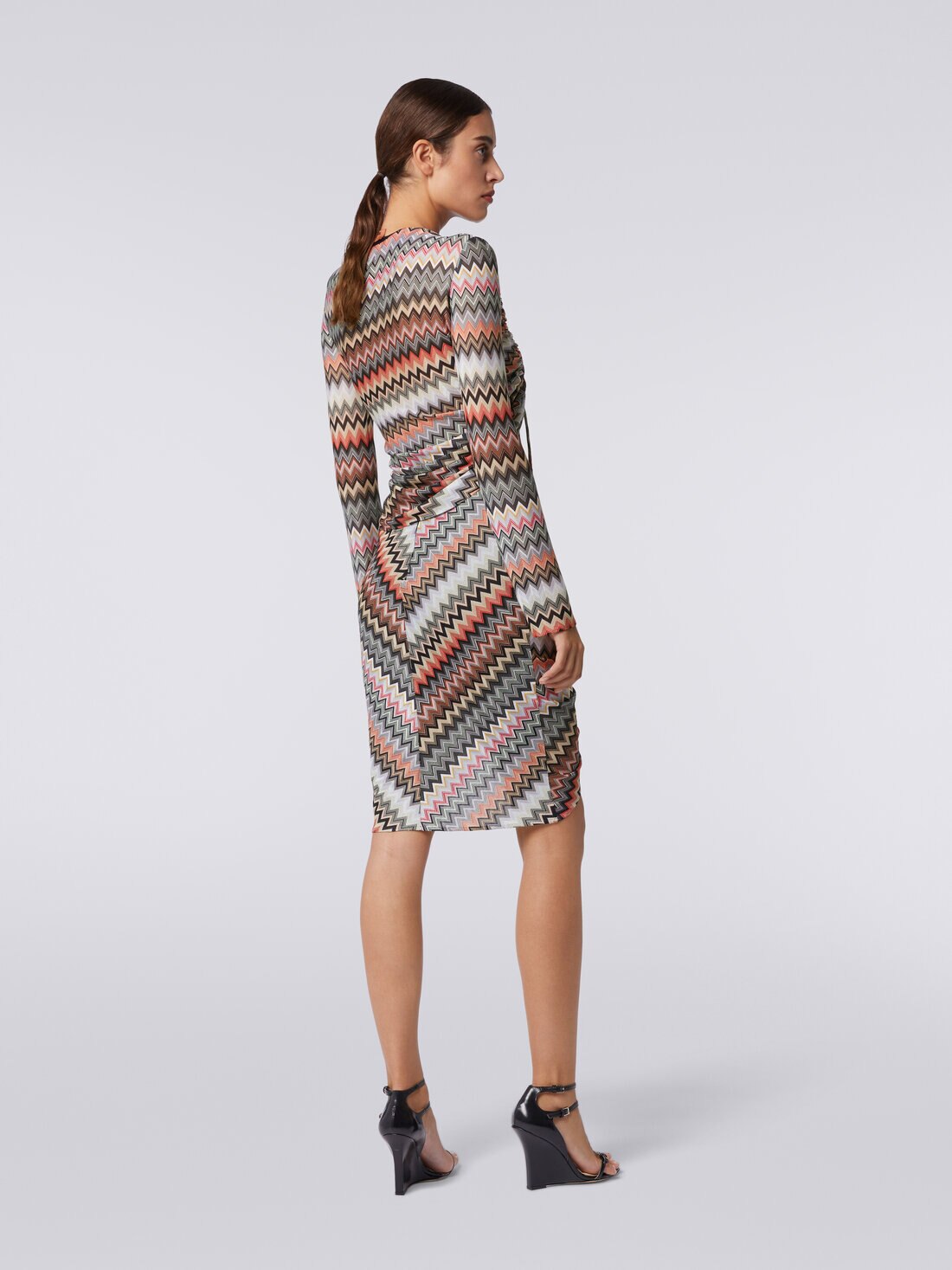 Camiseta de manga larga zigzag con adornos y detalle cut-out, Multicolor  - 8053147005096 - 3