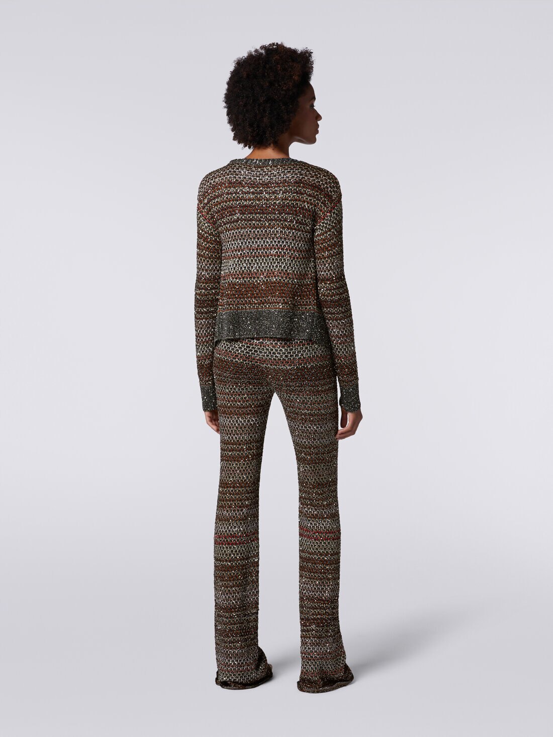 ショートカーディガン メッシュニット スパンコール付き マルチカラー | Missoni