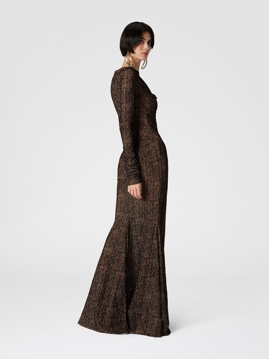 Melek Sequin-Embroidered Tulle Gown | Tadashi Shoji
