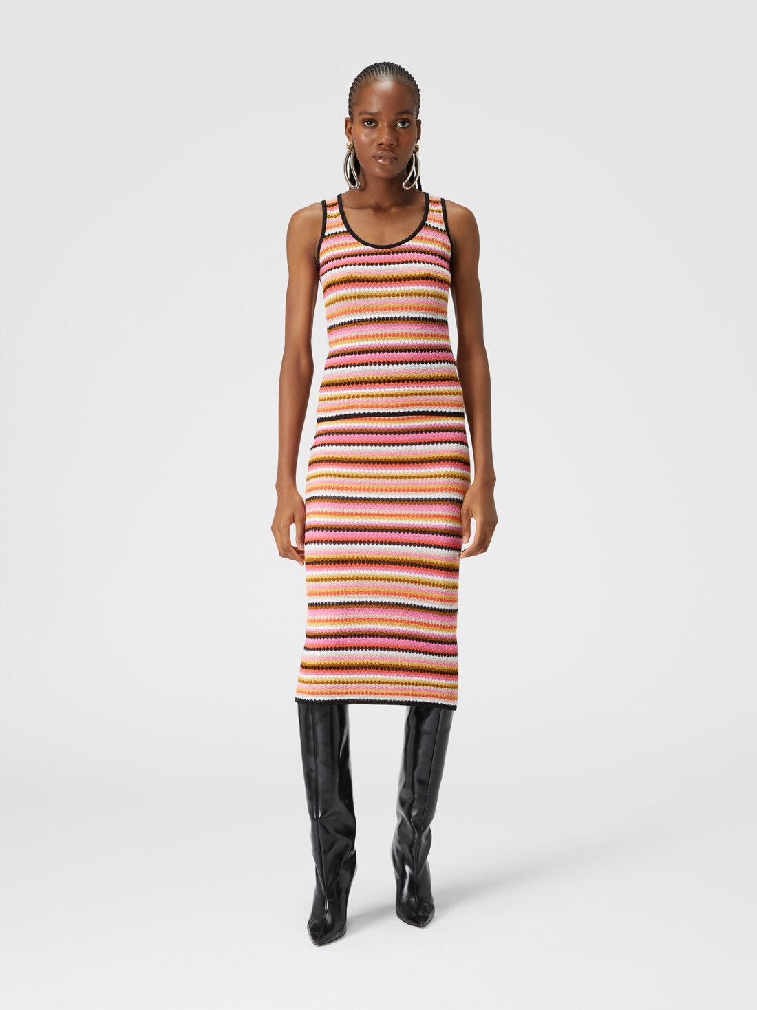 Missoni Gonna midi in cotone e viscosa zig zag