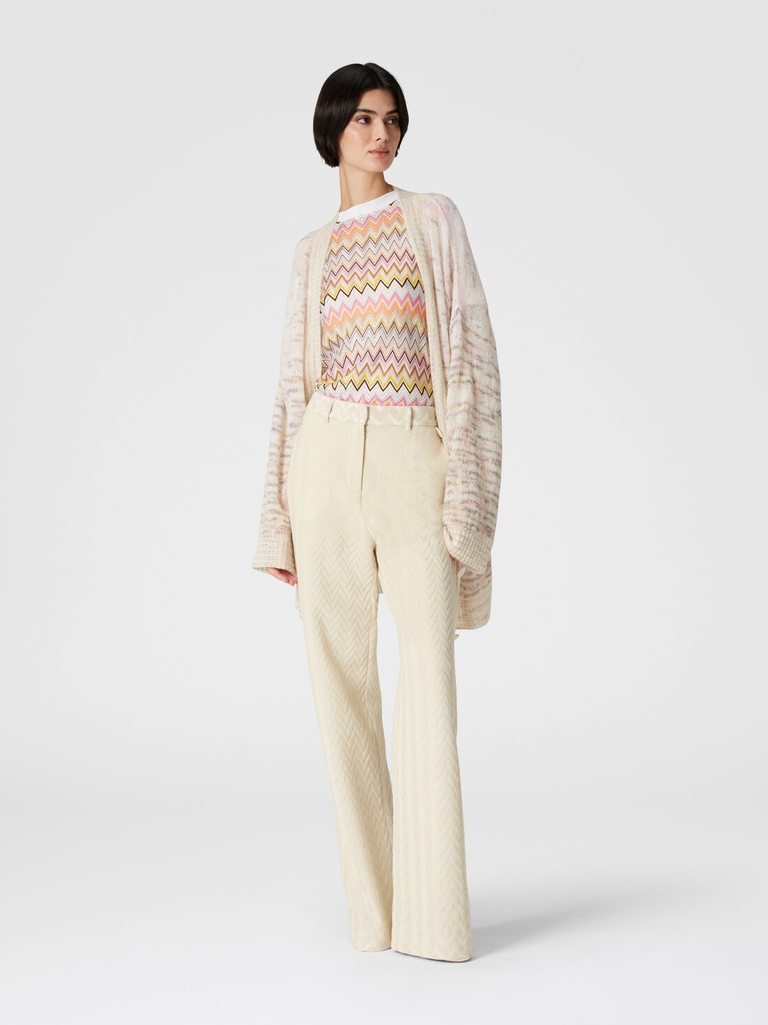 Missoni Cardigan oversize in viscosa, alpaca e lana