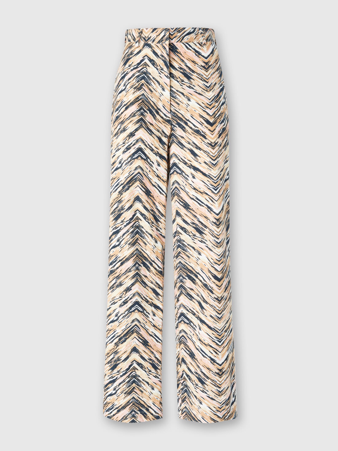 Pantalón clásico de algodón animal print en zigzag, Multicolor  - DS25SI0NBW00VYSM9MD - 0