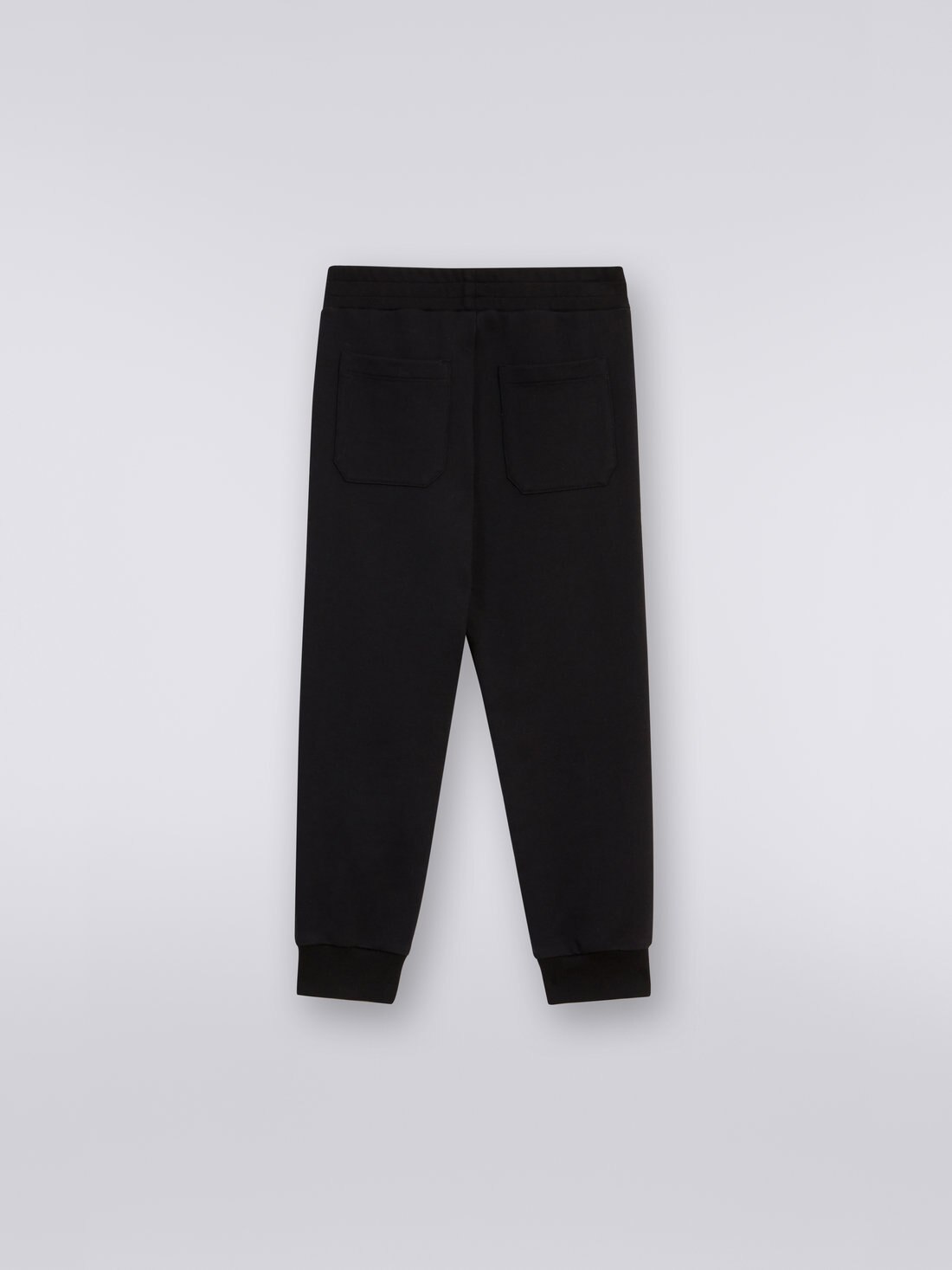 Joggers in cotone con dettaglio fiammato e logo, Ruggine - 8051575934421 - 1