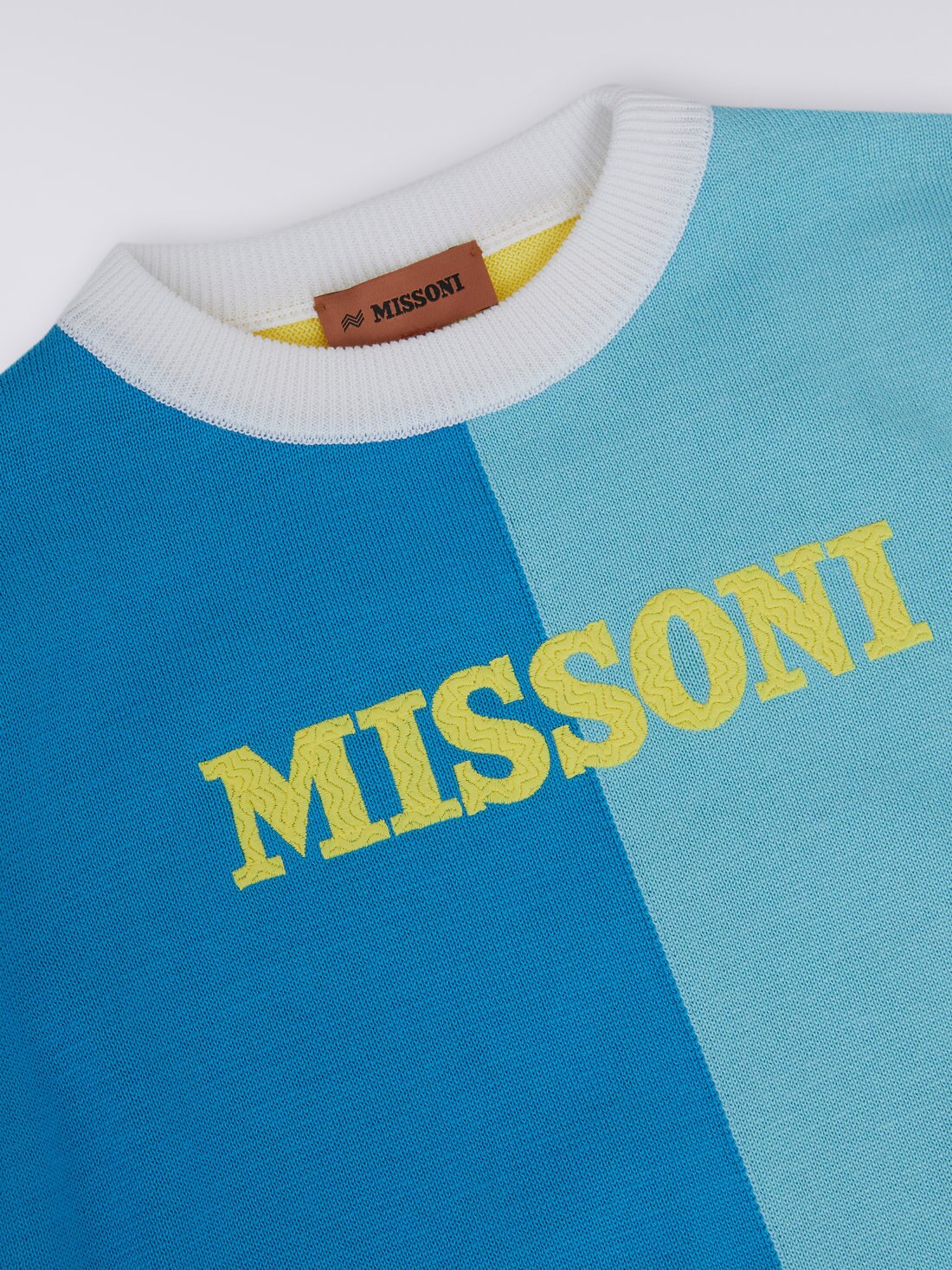 Multicoloured crew-neck jumper with logo, Multicoloured  - 8051575936708 - 2