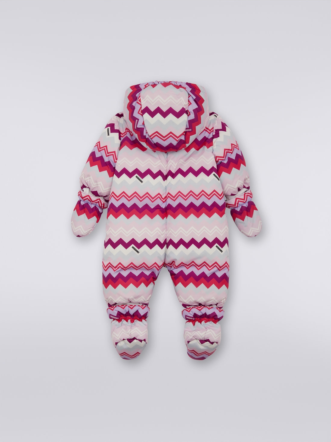 Ski suit in nylon with zigzag pattern , Multicoloured  - KS23WF07BV00E0SM96I - 1