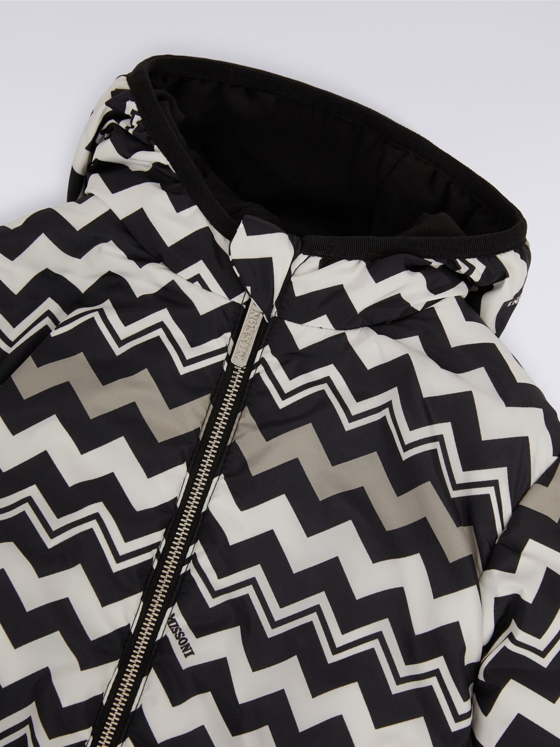 black and white double faced jacket