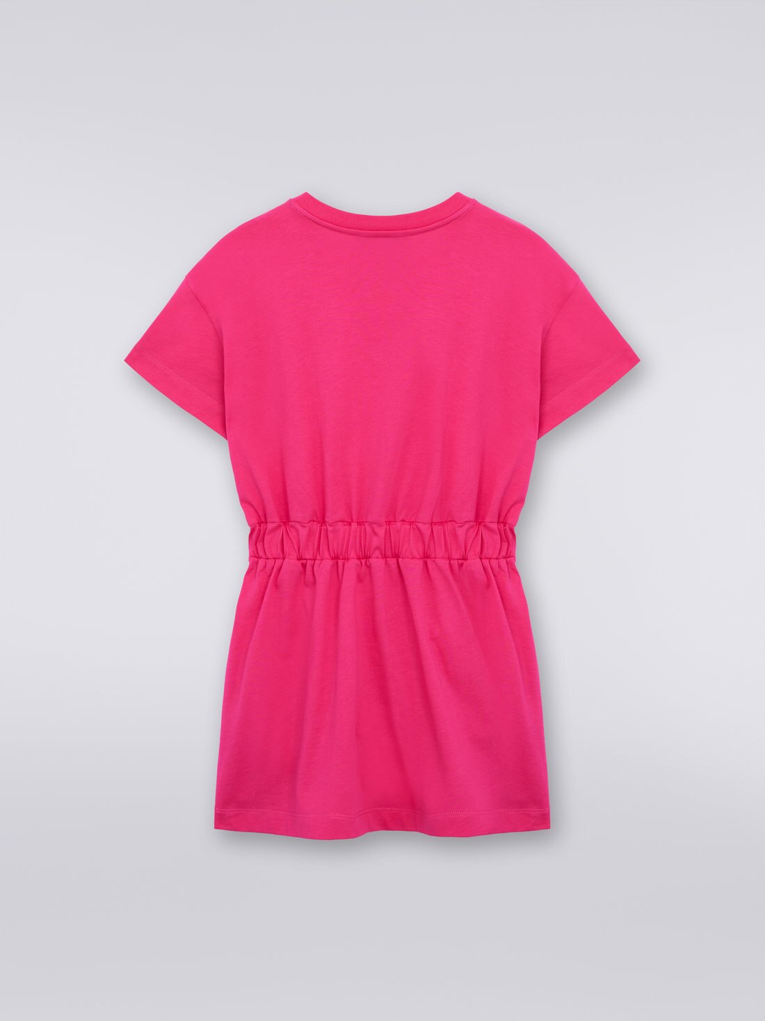 Abito a maniche lunghe in cotone con logo, Rosa   - 8053147030630 - 1