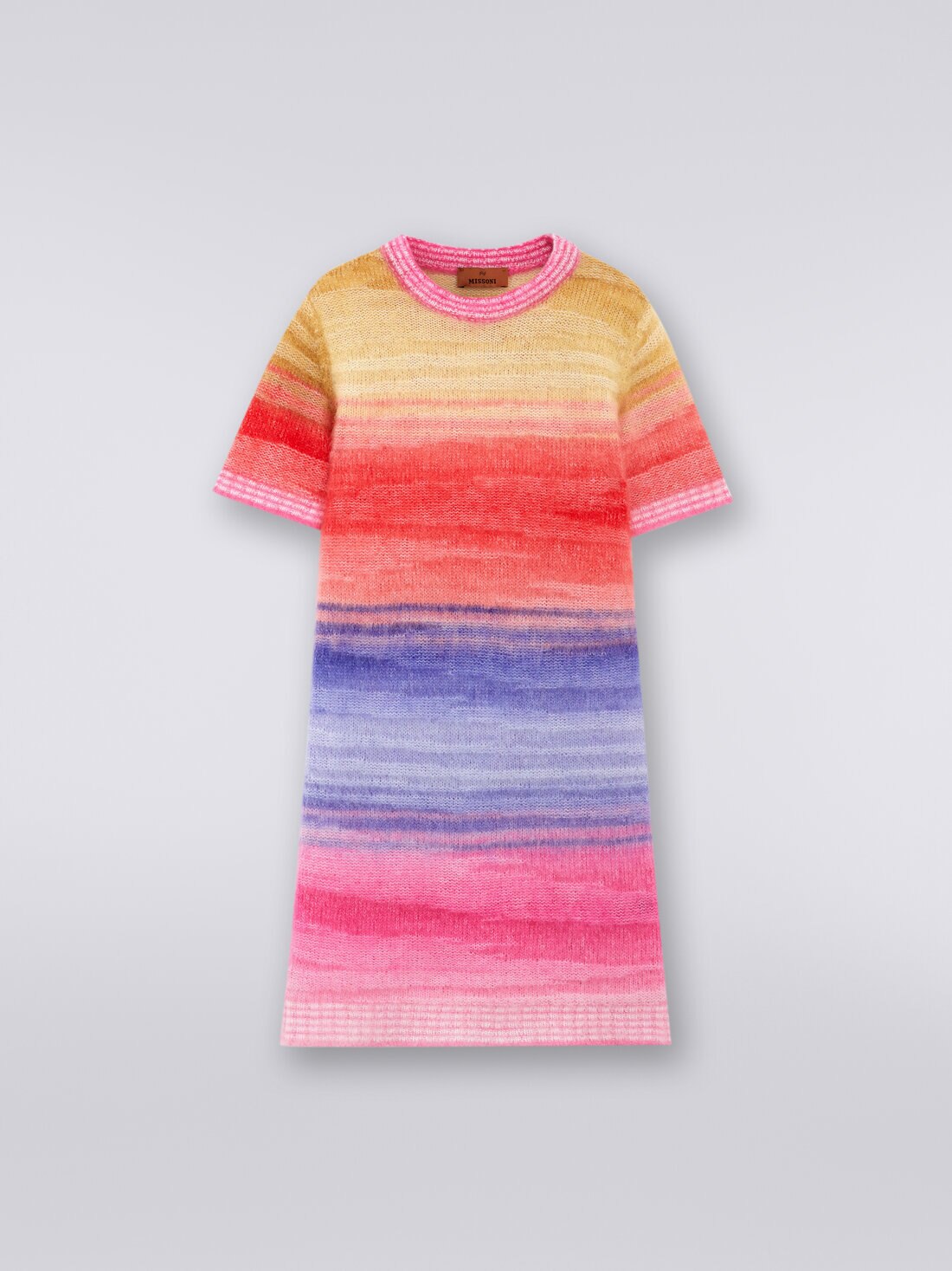 Vestido en mezcla de alpaca y mohair, Multicolor  - 8053147026046 - 0