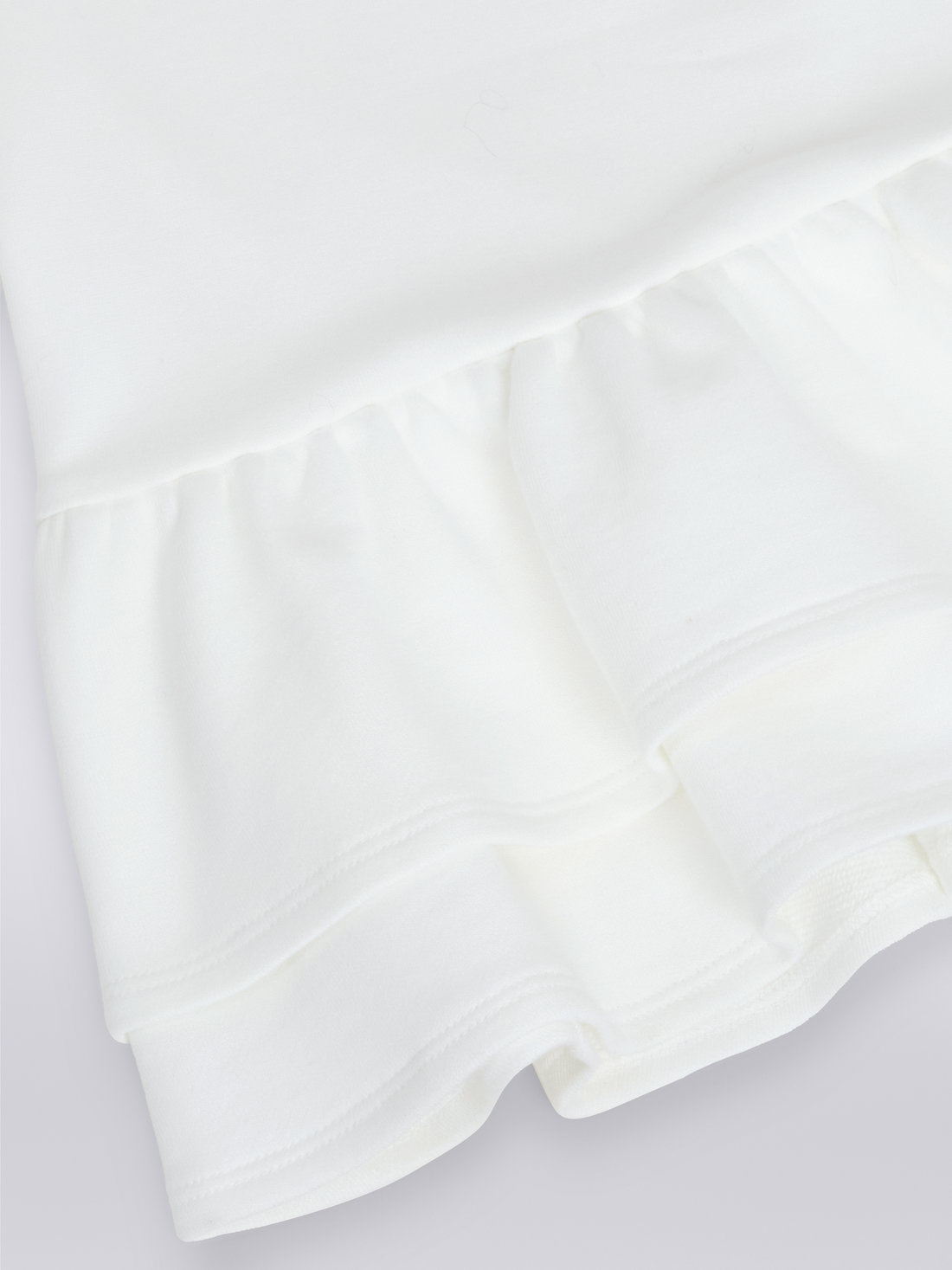 Cotton dress with rhinestone appliqués, White  - 8053147030913 - 3
