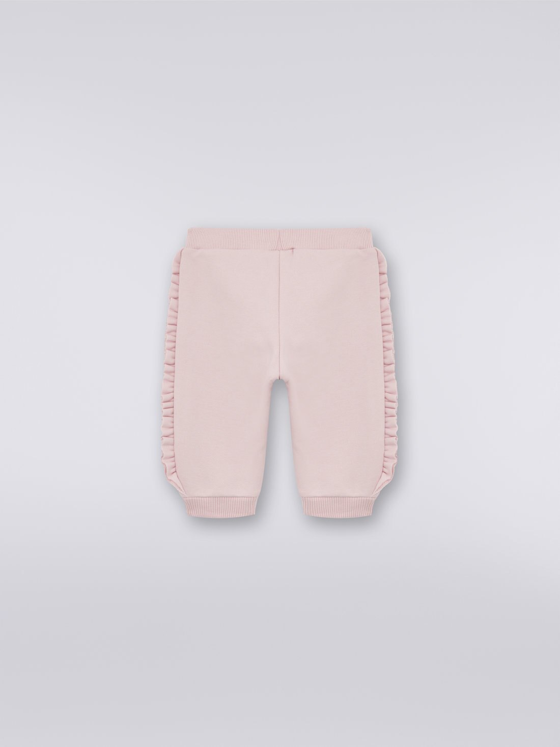 Joggers de felpa de algodón con adornos y logotipo, Rosa   - 8053147031705 - 1