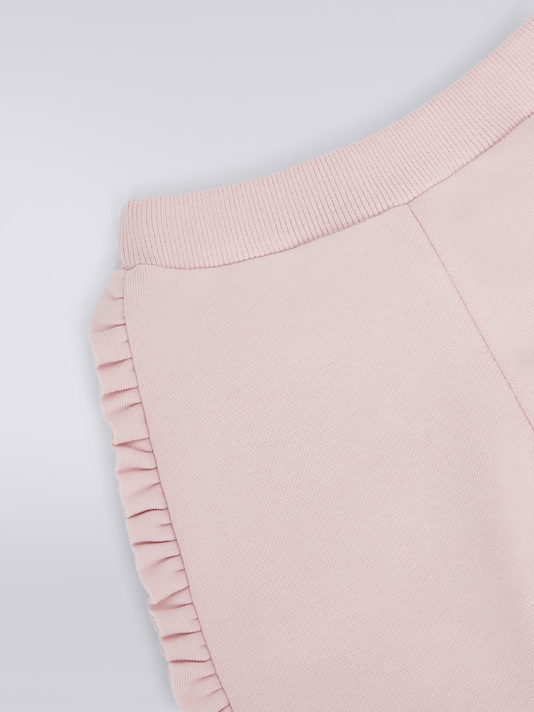 Joggers de felpa de algodón con adornos y logotipo, Rosa   - 8053147031705 - 3