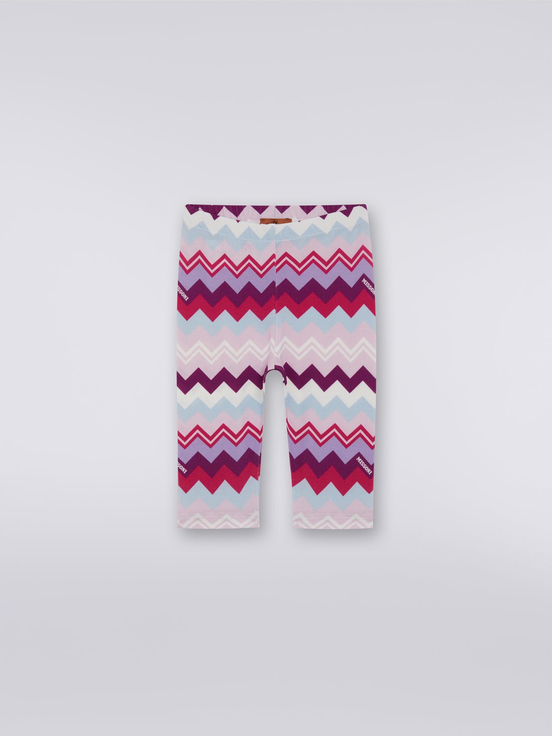 Zigzag cotton blend leggings Multicoloured