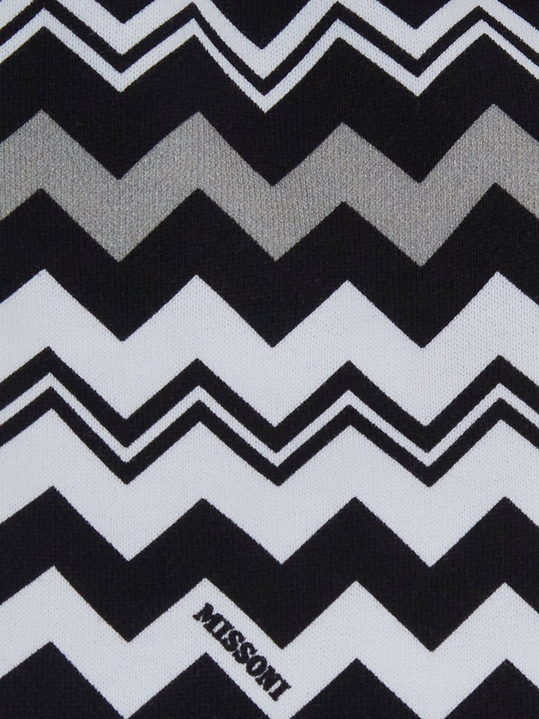 Zigzag cotton shorts Black White Missoni