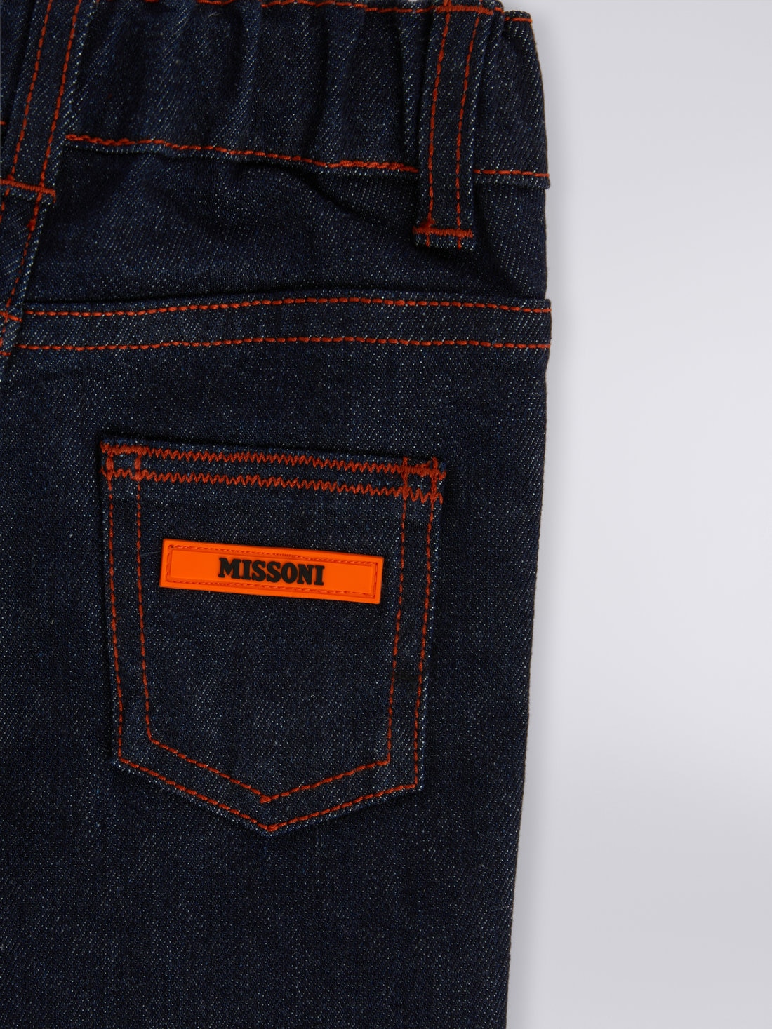 Denim five-pocket trousers, Blue - KS23WI08BV00E3S72D8 - 3