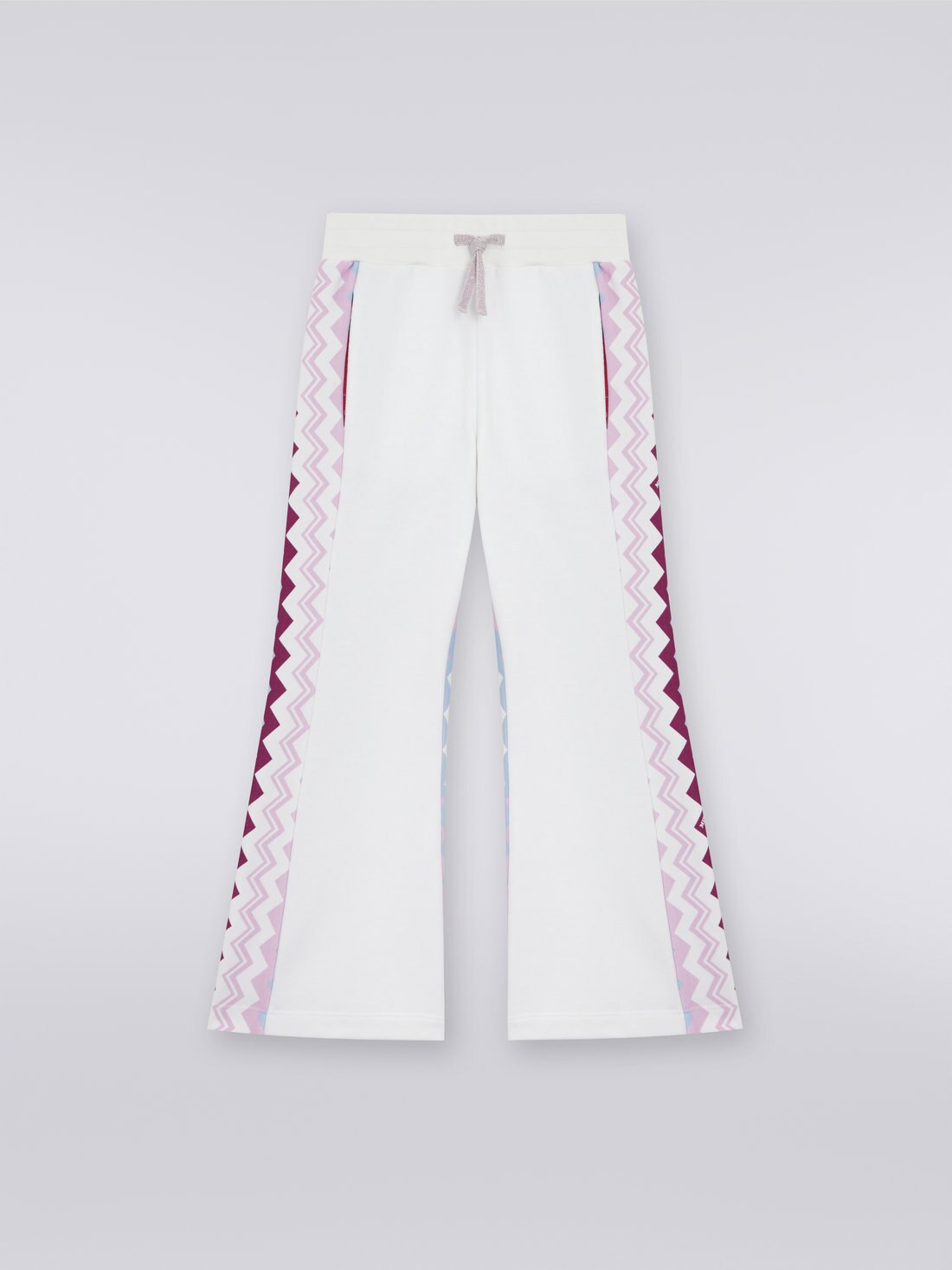 Jogging évasé en coton avec motif à zig zag, Multicolore  - 8053147032412 - 0