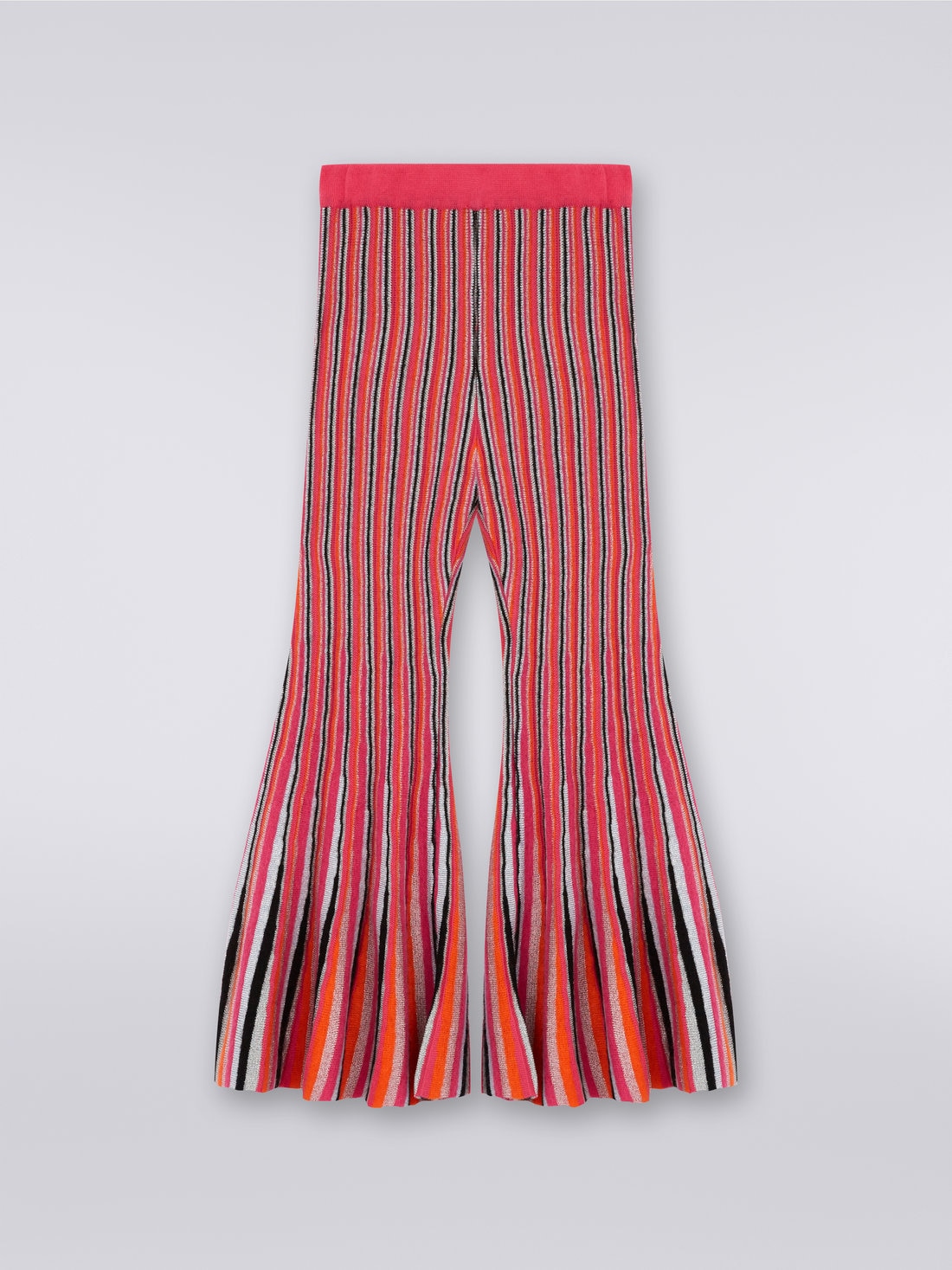 Stripe hot sale flare trousers