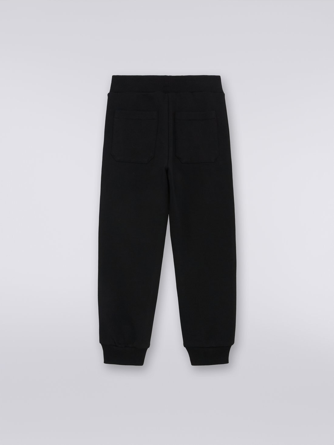 Joggers in felpa di cotone con logo, Nero    - KS23WI0IBV00E3S91H3 - 1