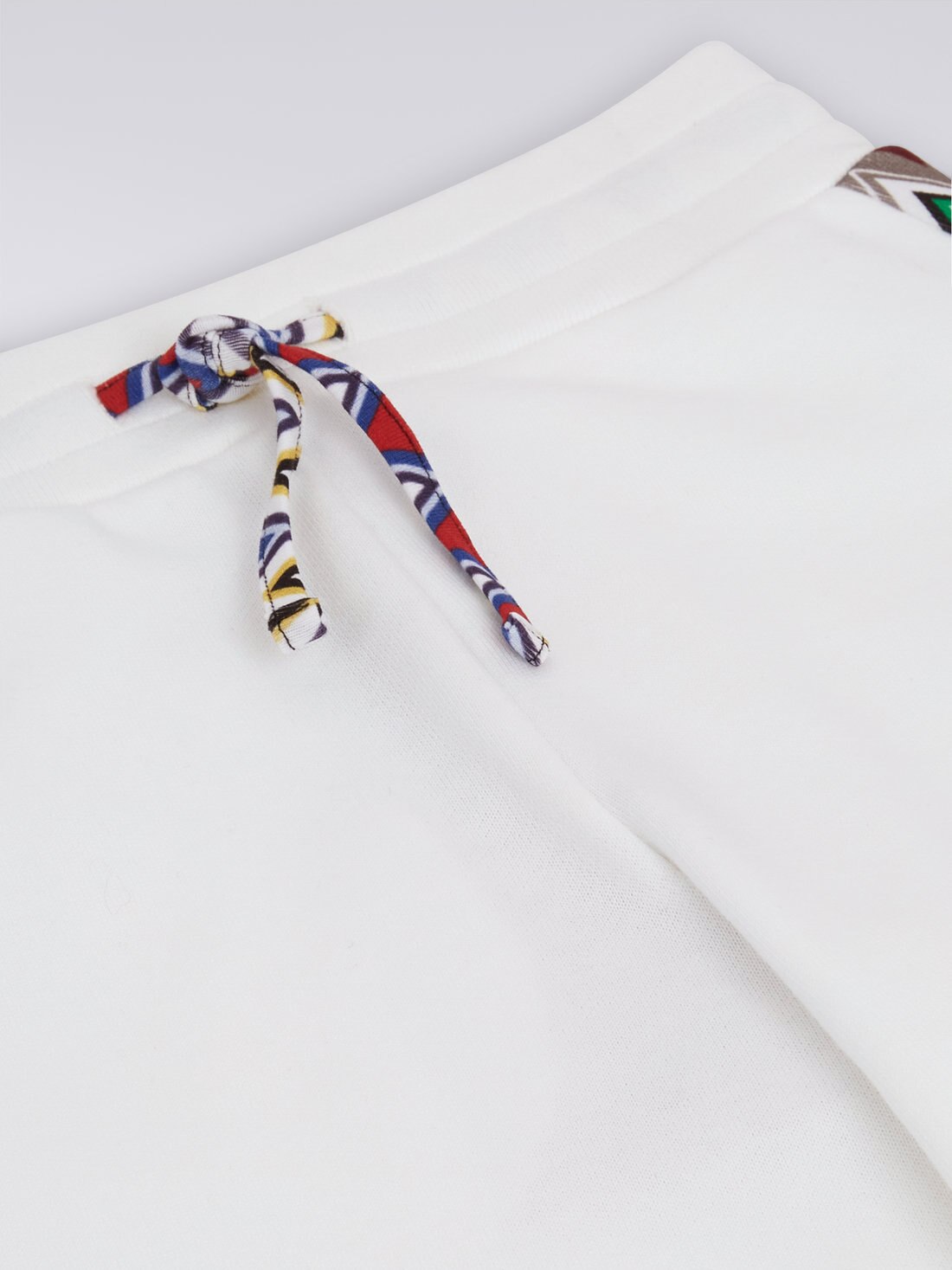 Cotton fleece joggers with chevron inserts, Multicoloured  - 8053147033006 - 2