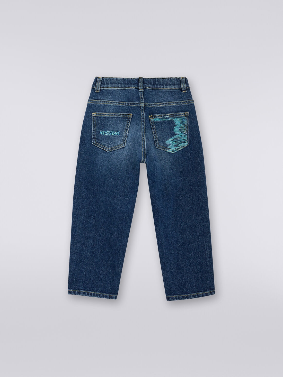 Hose aus Stretchbaumwolle, Blau - 8053147026404 - 1