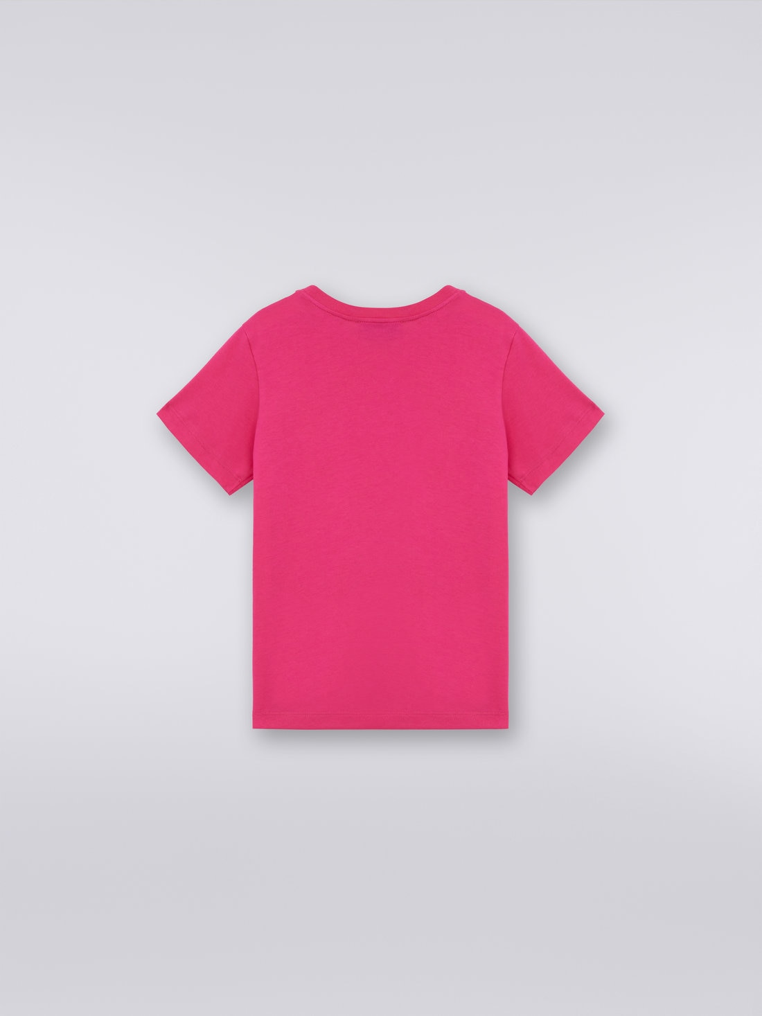 Camiseta de algodón con logotipo en relieve, Rosa   - 8053147034881 - 1