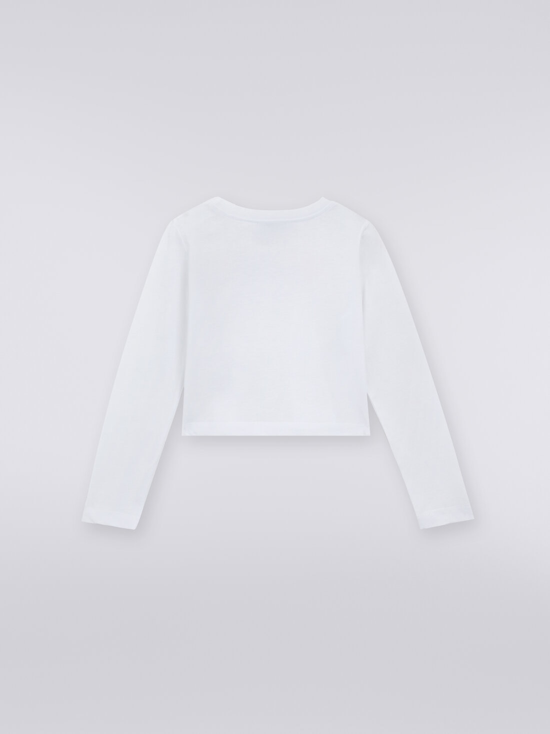 Camiseta de cuello redondo de algodón, Blanco  - 8053147026541 - 1