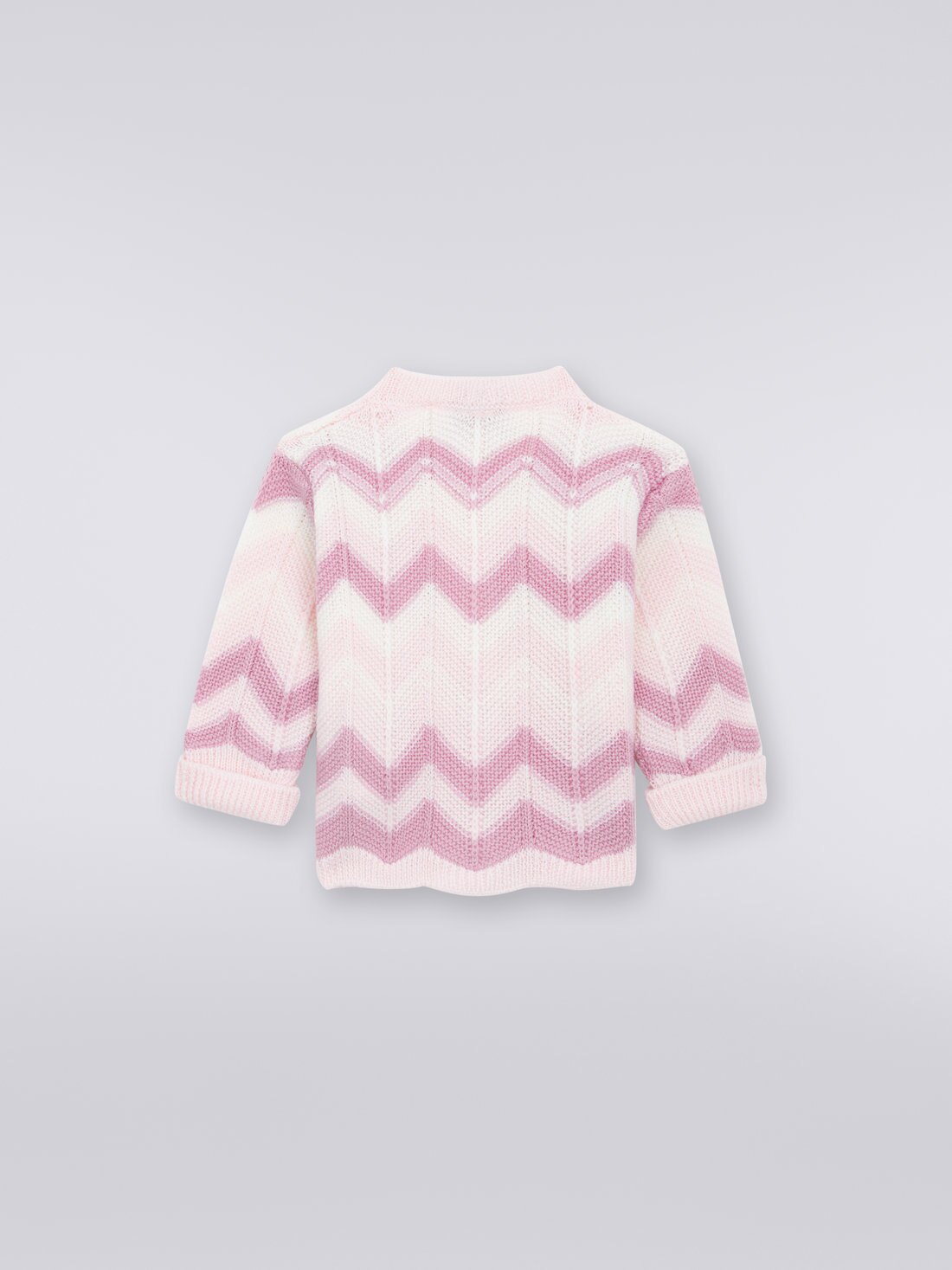 Strickcardigan aus Wolle mit Zickzackmuster, Mehrfarbig  - 8053147035161 - 1
