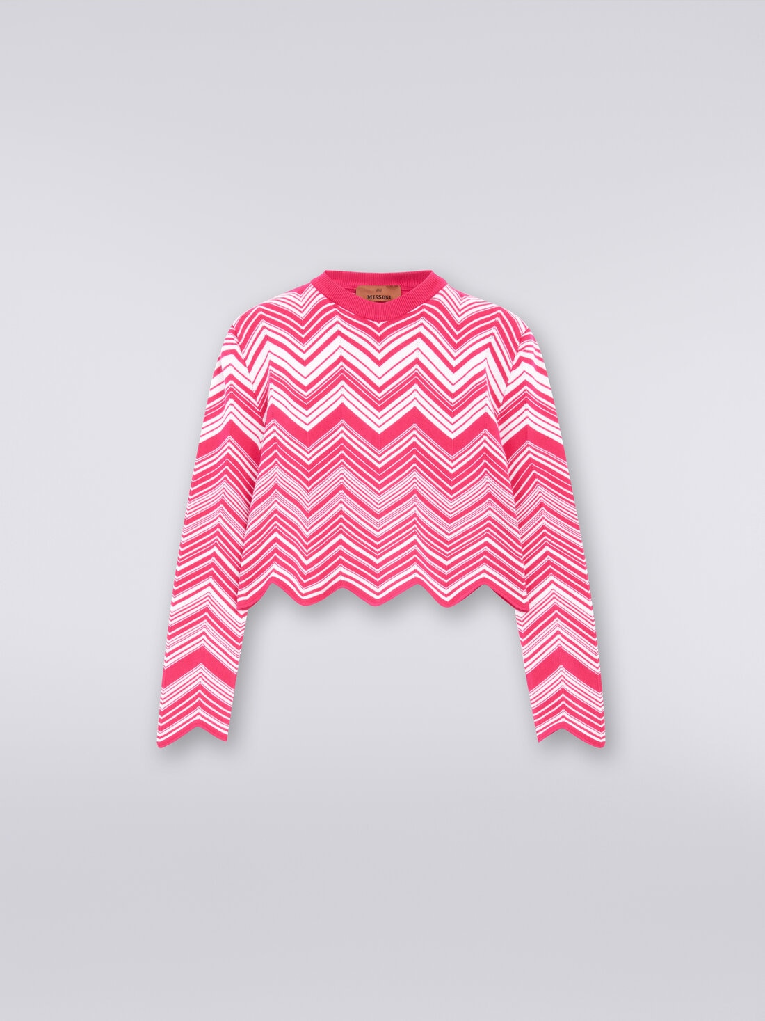 Maglia in misto viscosa, Rosa   - KS23WN0ABV00EPS30CJ - 0