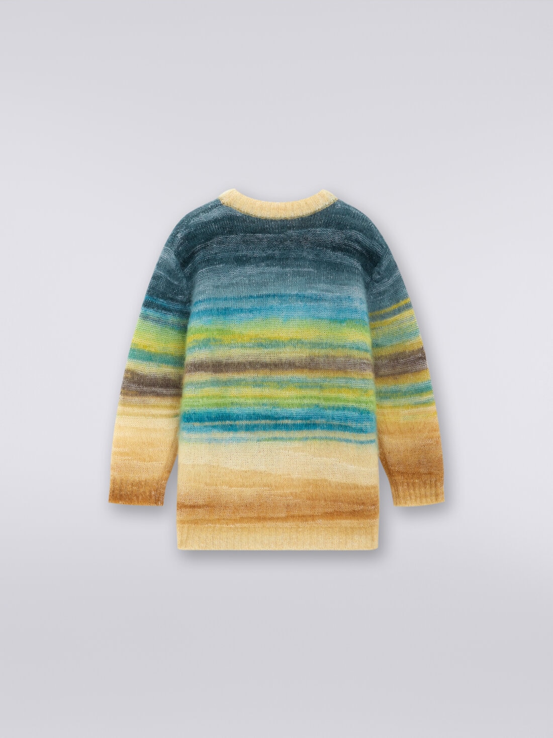 Mohair and alpaca blend crew-neck jumper, Multicoloured  - KS23WN0BBV00EOSM923 - 1