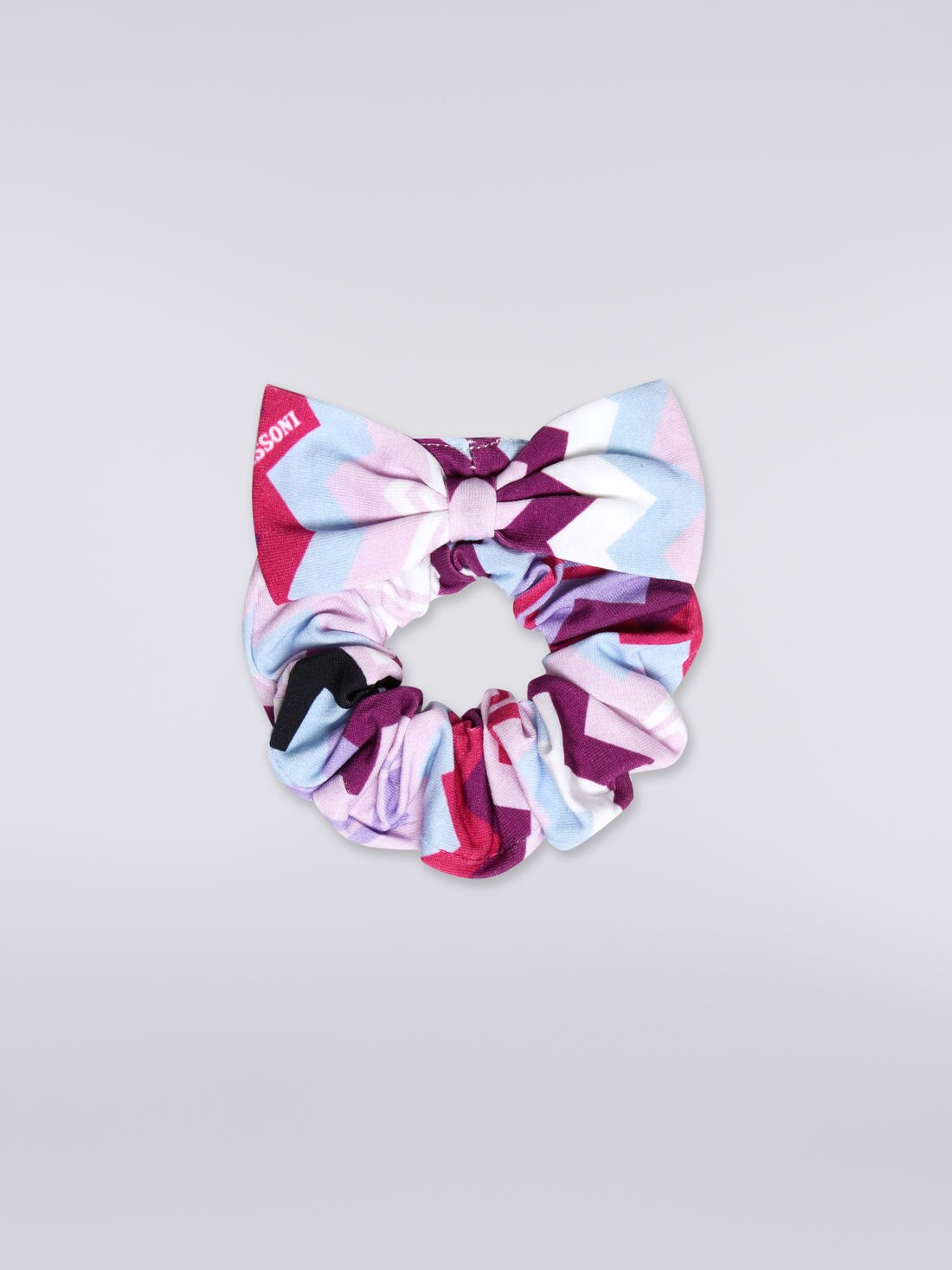 Scrunchie with zigzag pattern Multicoloured