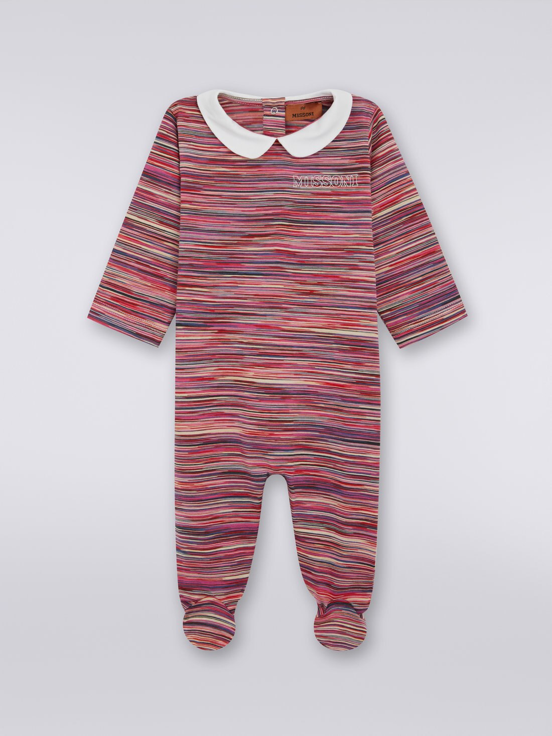 Two-piece set with slub cotton jumpsuit and docker hat, Multicoloured  - 8053147036960 - 1