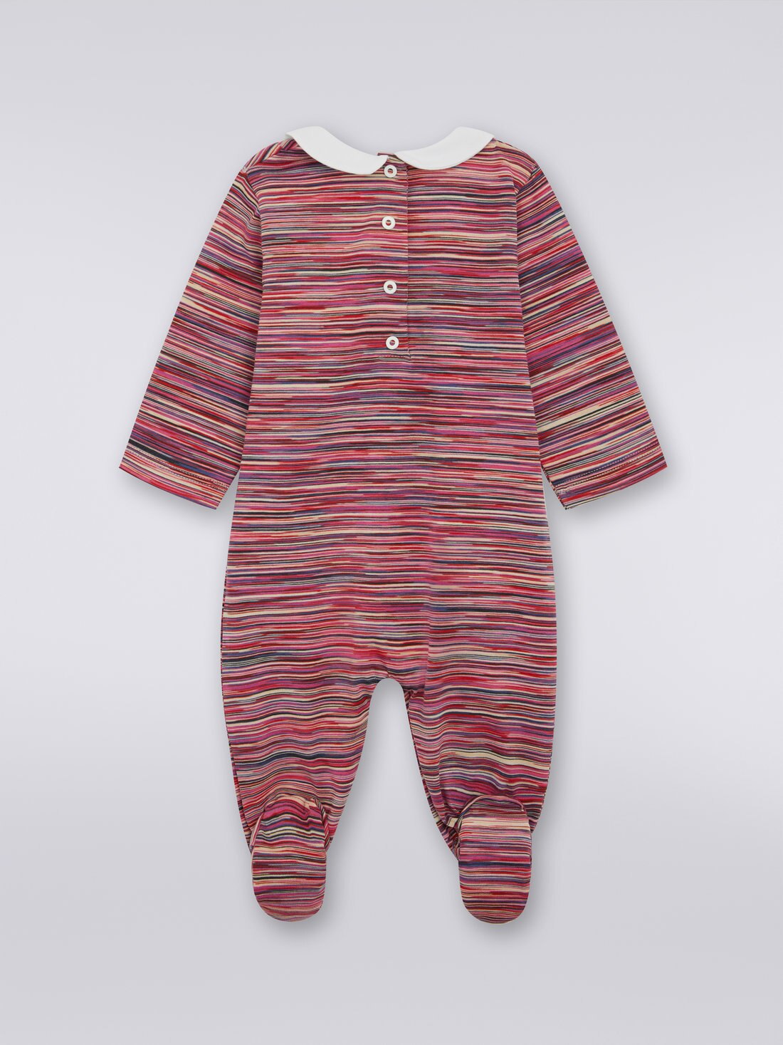 Two-piece set with slub cotton jumpsuit and docker hat, Multicoloured  - 8053147036960 - 2