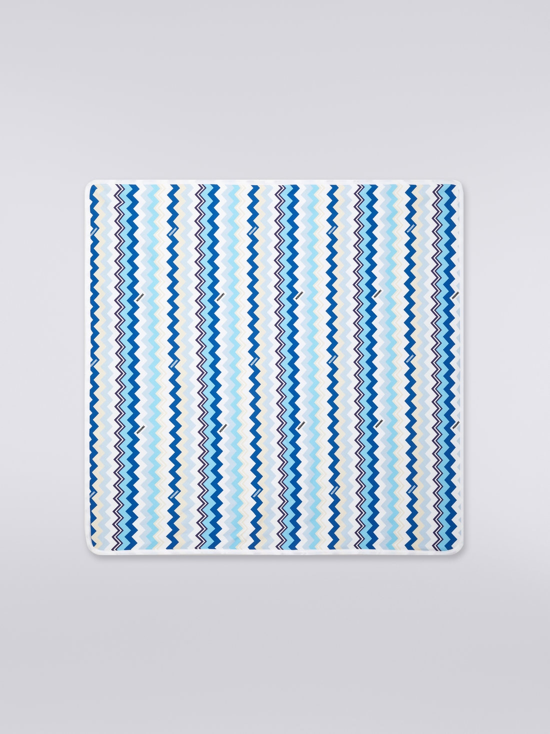 Zigzag cotton blend blanket, Multicoloured  - 8053147038452 - 0
