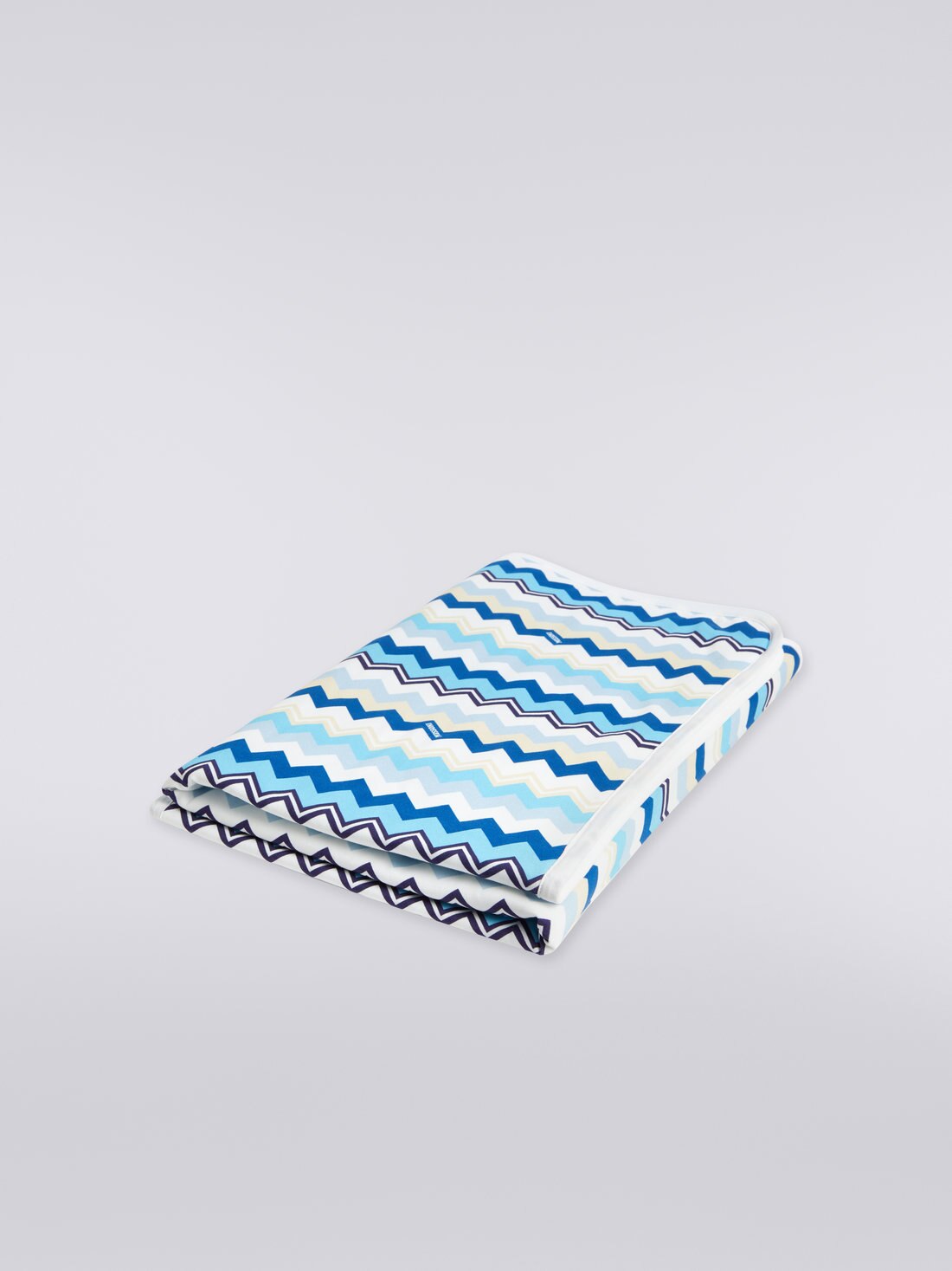Zigzag cotton blend blanket, Multicoloured  - 8053147038452 - 2