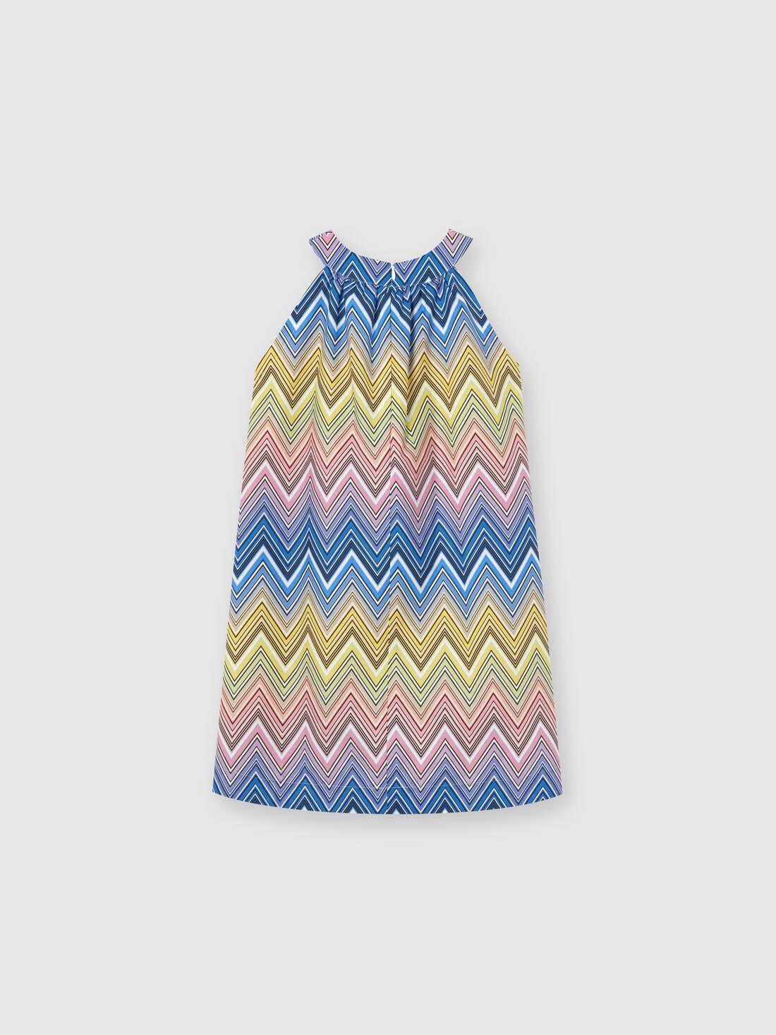 Cotton chevron dress, Multicoloured  - KS24SG04BV00FVSM923 - 1