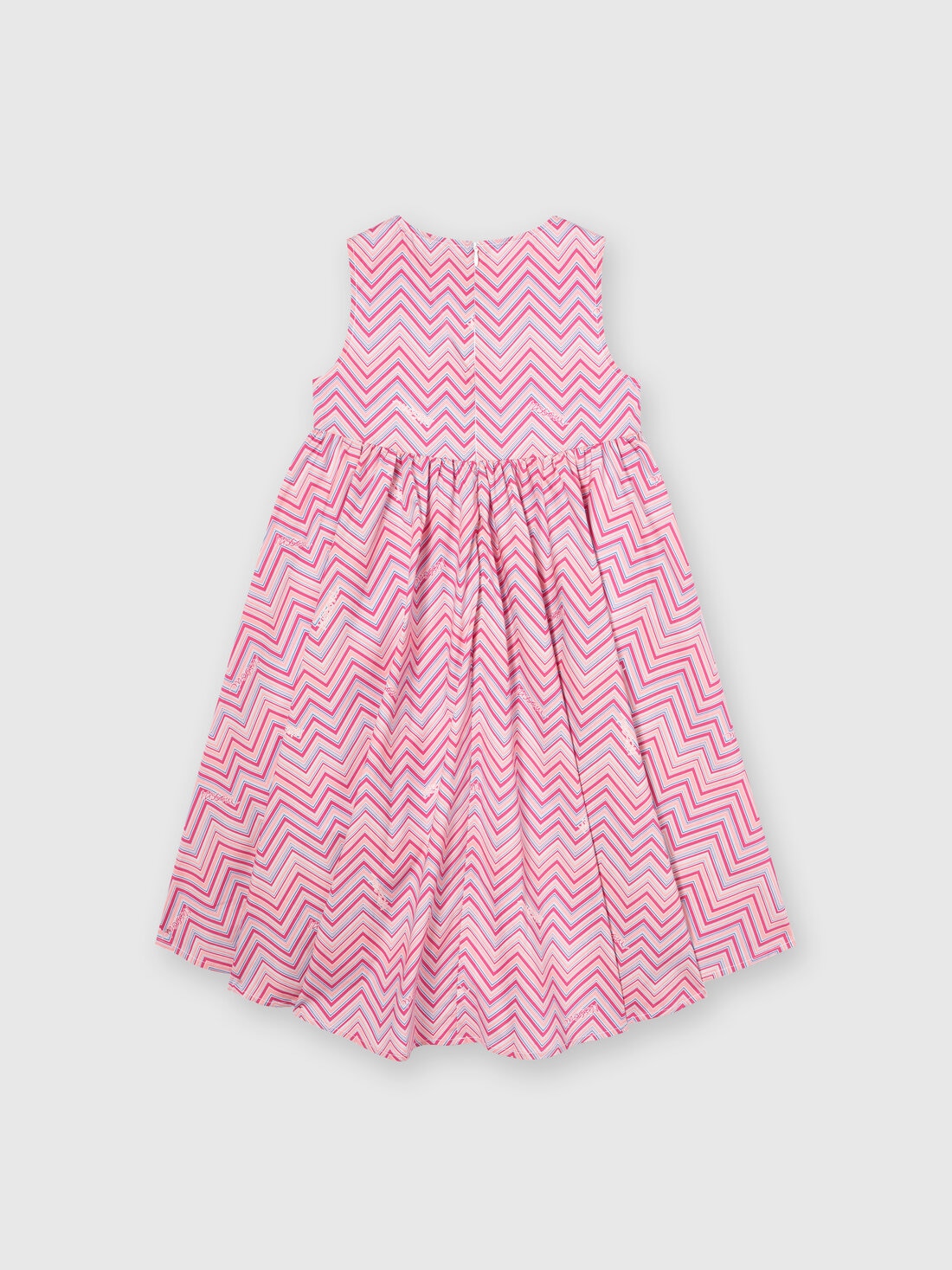 Robe en coton avec imprimé zig-zag, Rose   - 8053147139111 - 1