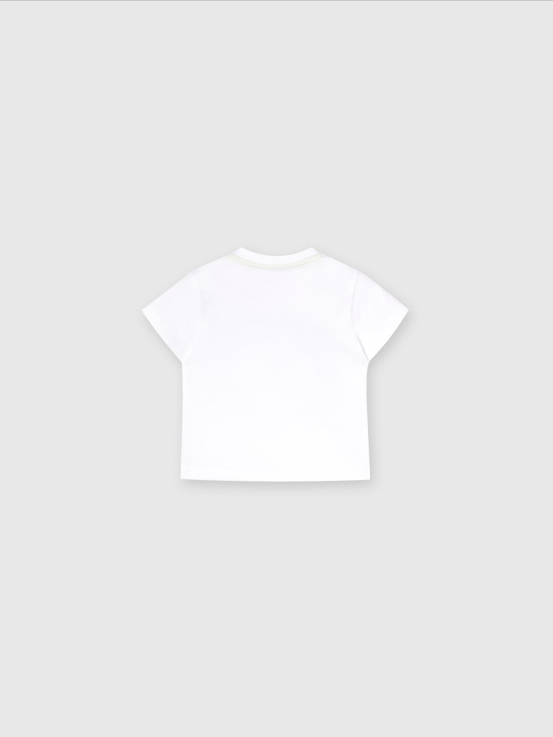 T-Shirt aus Baumwolljersey mit Logo, Mehrfarbig  - KS24SL00BV00FWS019C - 1