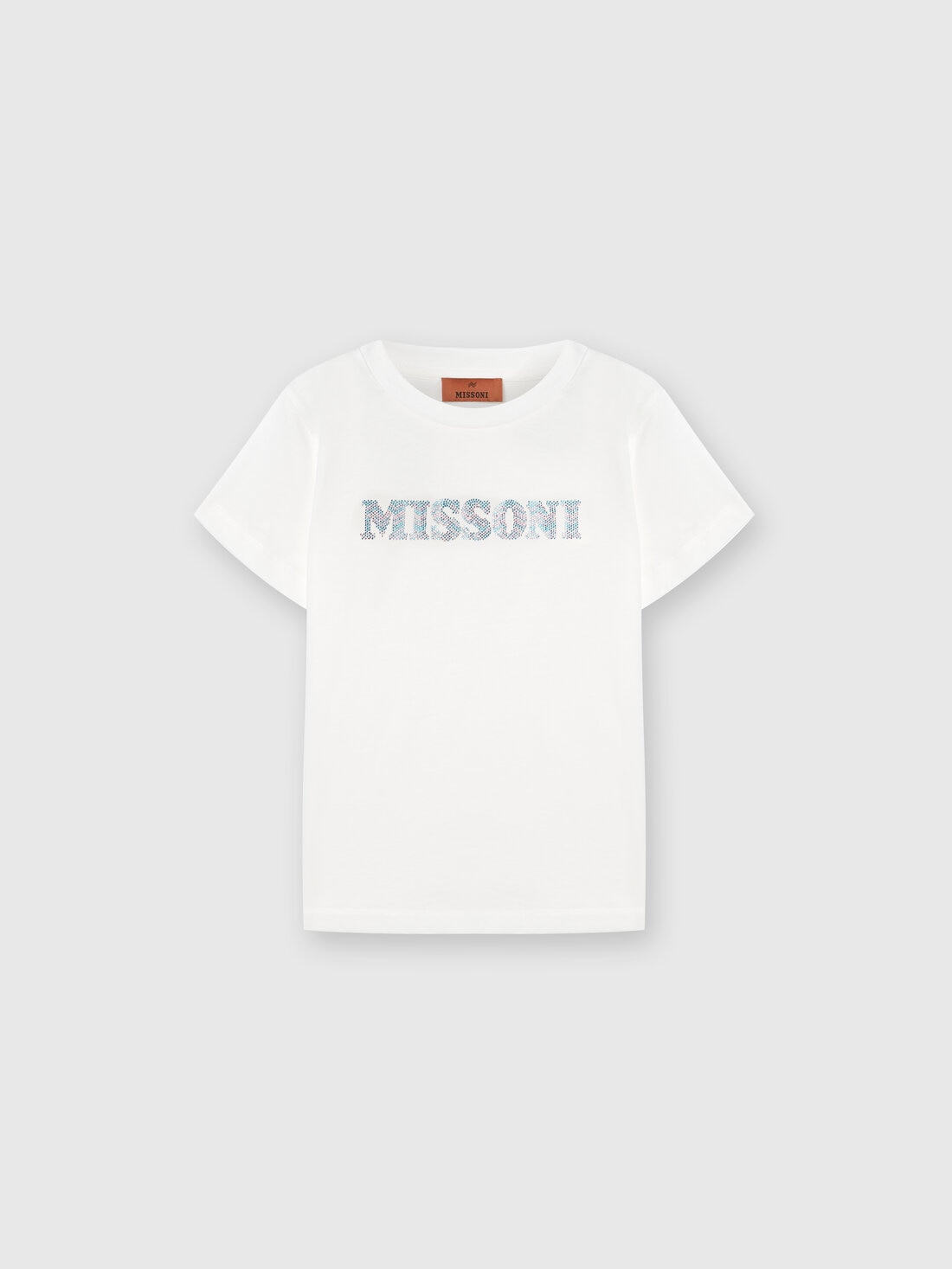 M Missoni T-shirt in jersey di cotone logata