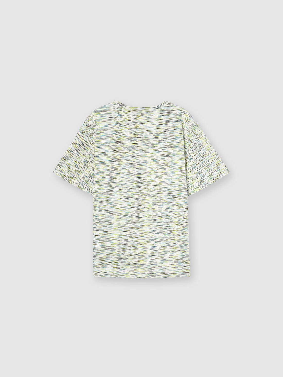 Slub cotton T-shirt with logo lettering, Multicoloured  - KS24SL06BV00FWS613D - 1