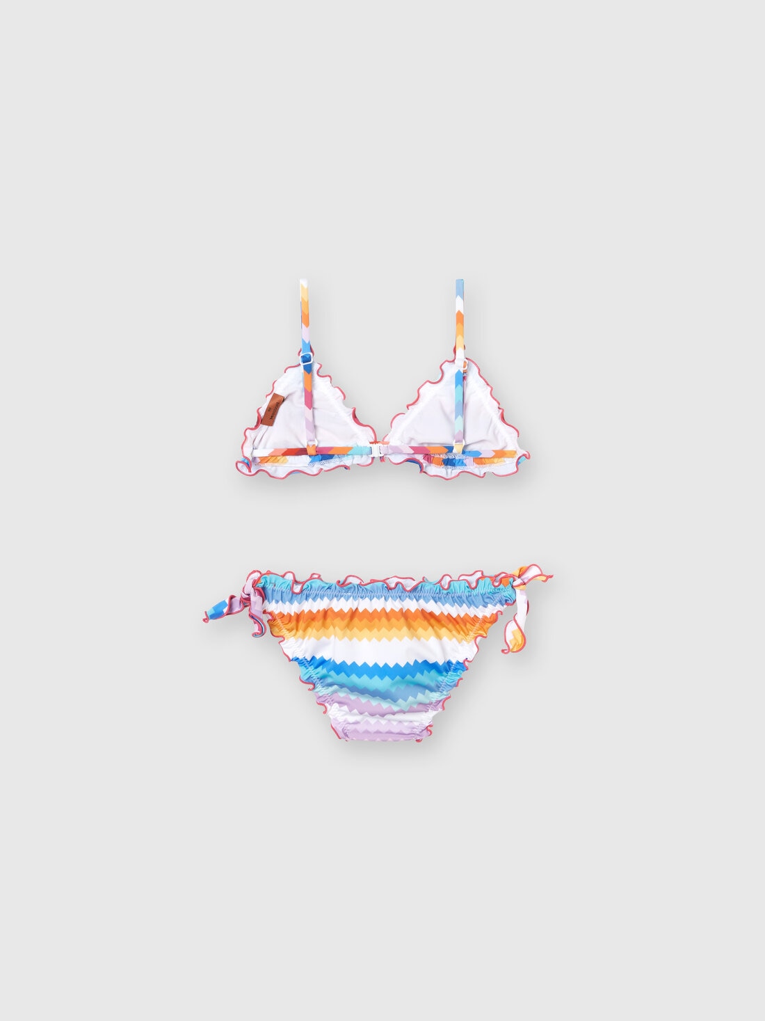 Bikini avec motif à zig-zag et logo , Multicolore  - KS24SP00BV00FVSM923 - 1