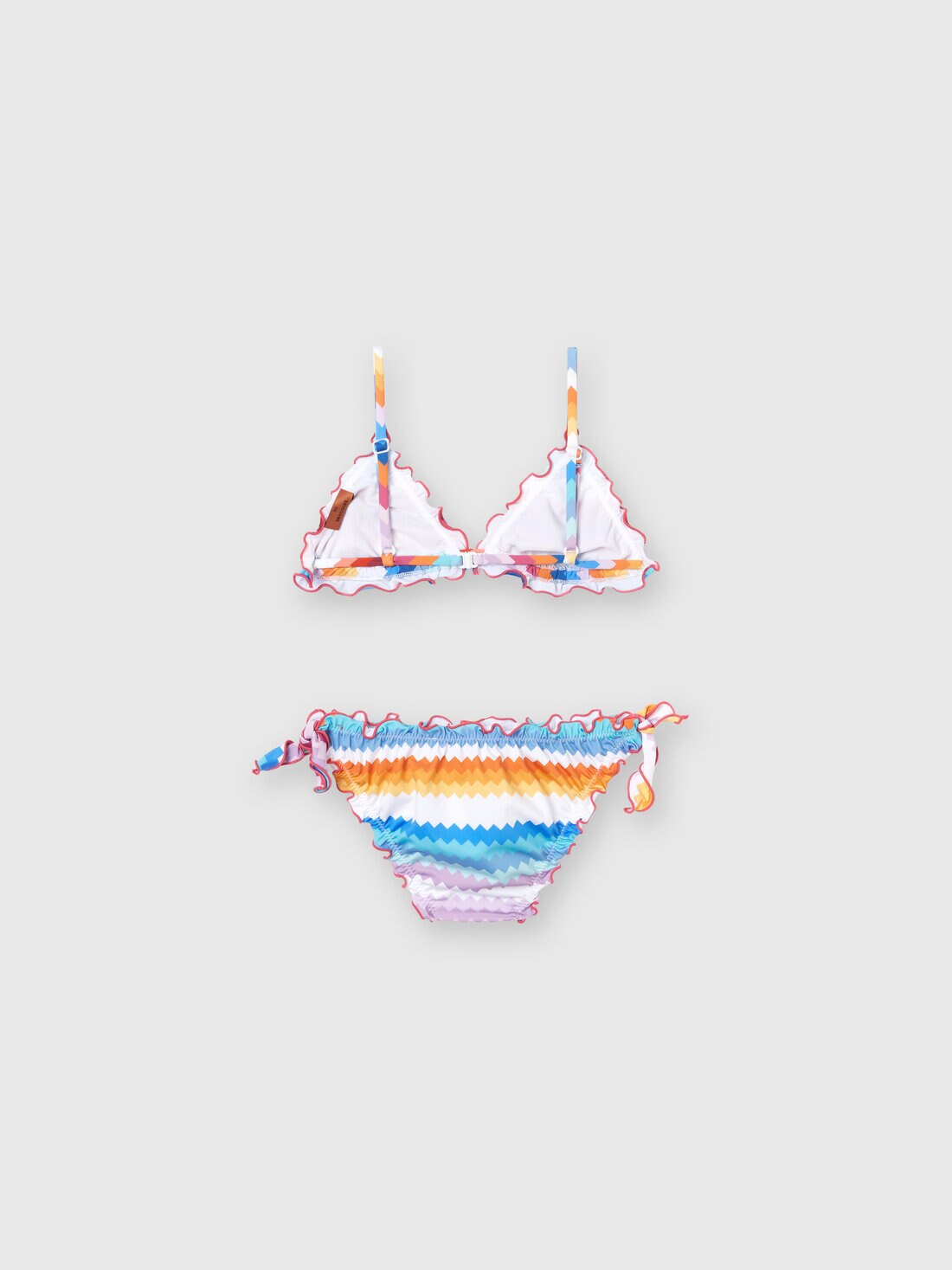 Bikini with zigzag pattern and logo , Multicoloured  - 8053147140346 - 1