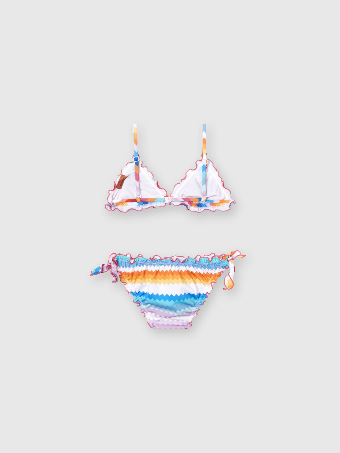 Bikini con motivo en zigzag y logotipo , Multicolor  - KS24SP00BV00FVSM923 - 1