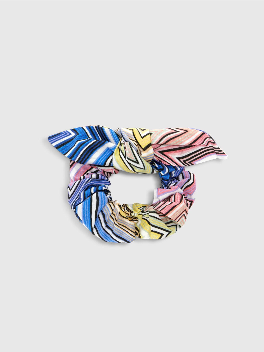 Scrunchie aus Chevron-Baumwolle, Rosa   - 8053147140797 - 0