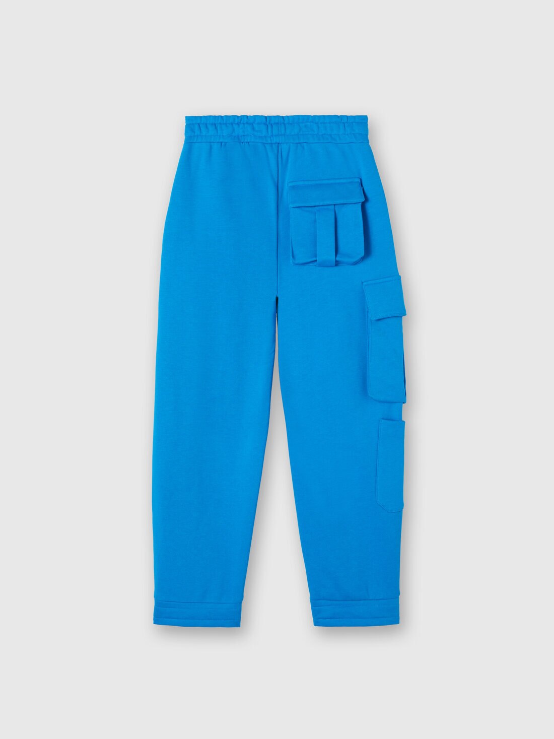 Cotton cargo joggers with logo lettering, Sky Blue - KS24WI03BV00GWS72KH - 1